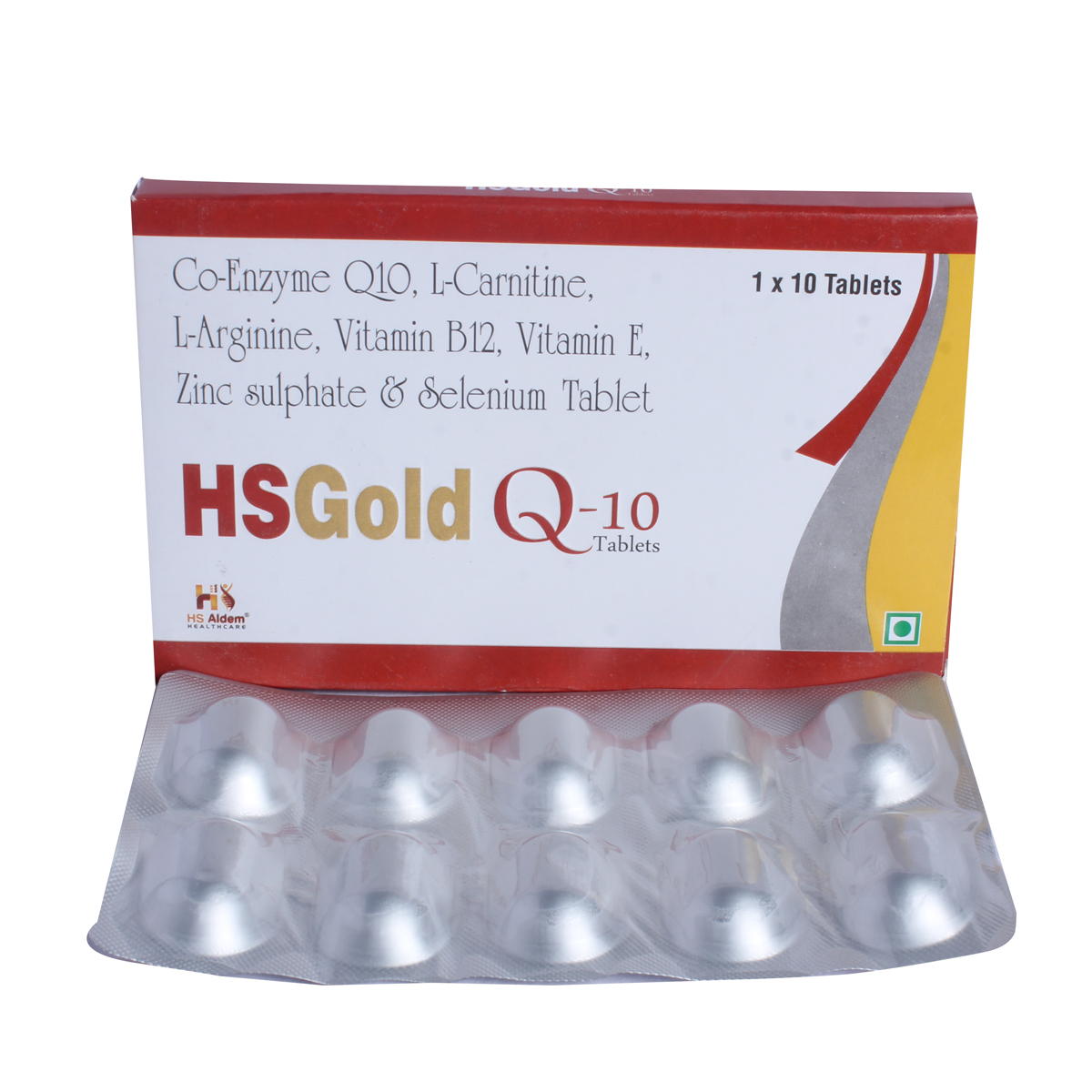 HSGold Q-10 Tablet 10's, Pack of 10 TABLETS HSGold Q-10 Tablet 10's, Pack of 10 TABLETS