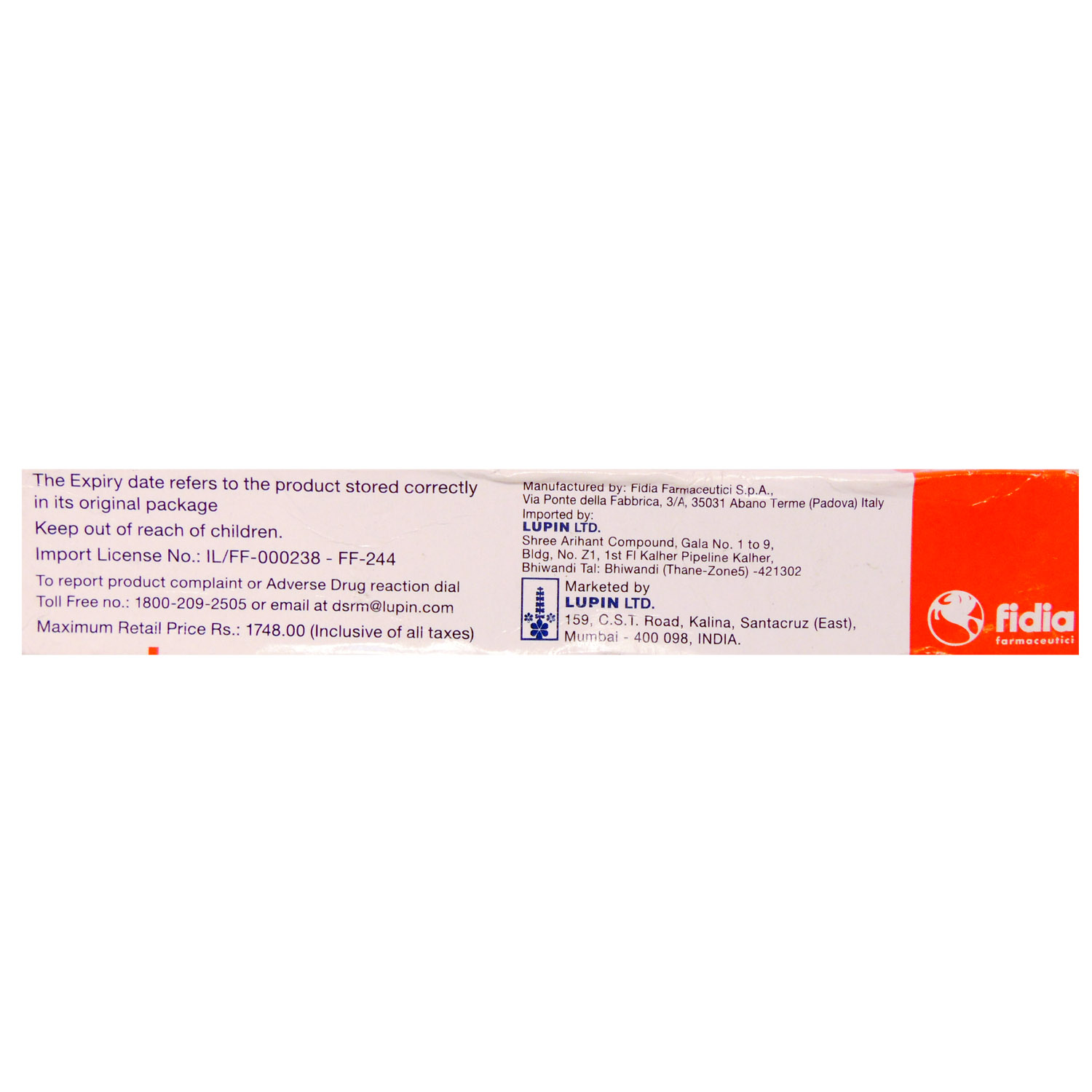 Hyalgan 20 mg Injection 2 ml, Pack of 1 Injection Hyalgan 20 mg Injection 2 ml, Pack of 1 Injection