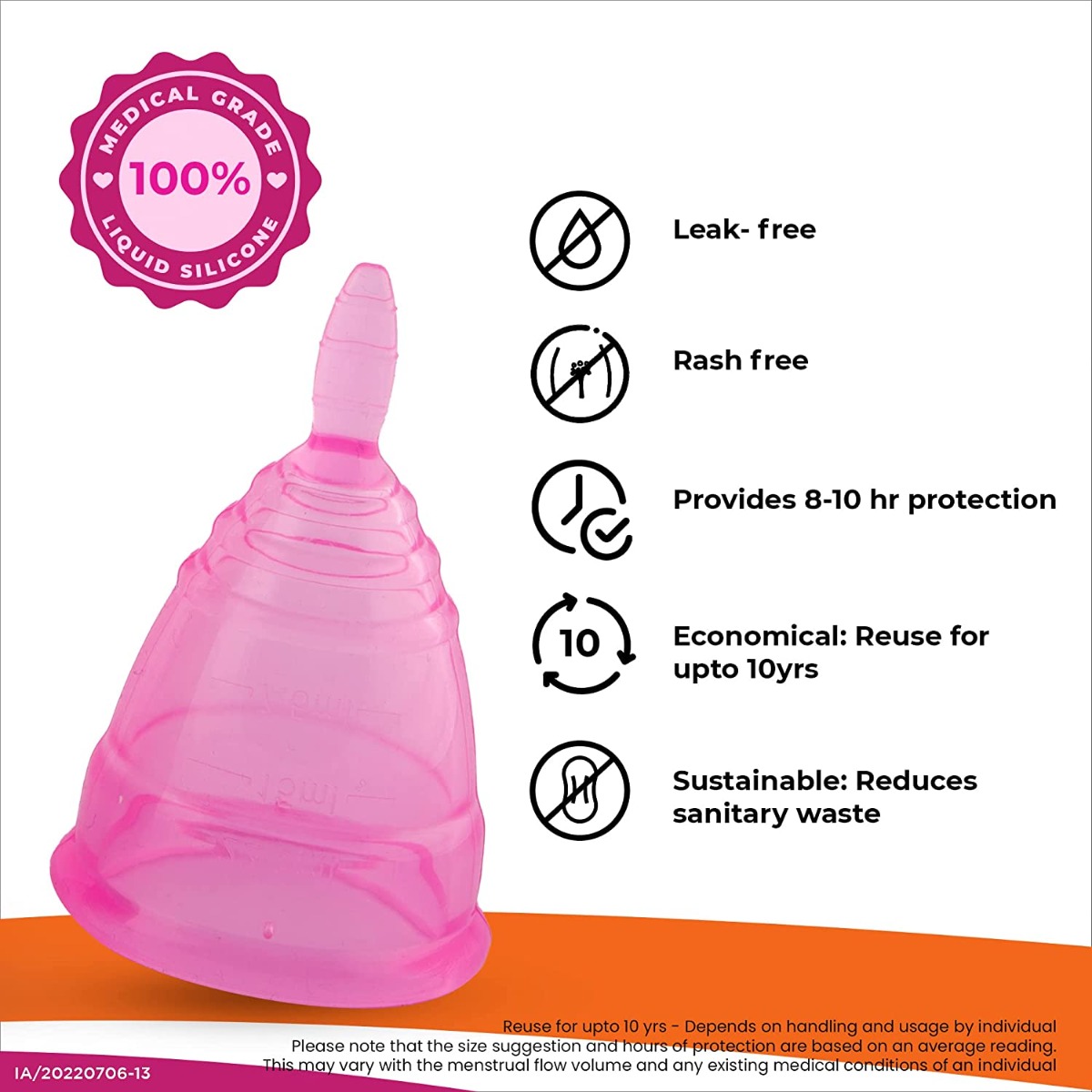 i-activ Menstrual Cup Large, 1 Count, Pack of 1 i-activ Menstrual Cup Large, 1 Count, Pack of 1