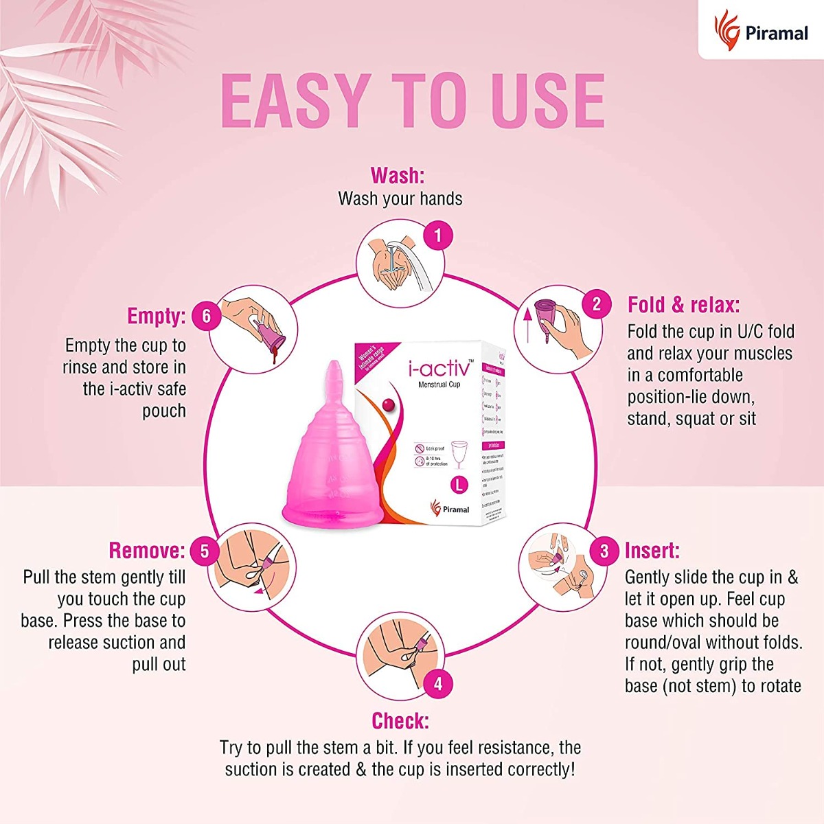 i-activ Menstrual Cup Small, 1 Count, Pack of 1 i-activ Menstrual Cup Small, 1 Count, Pack of 1