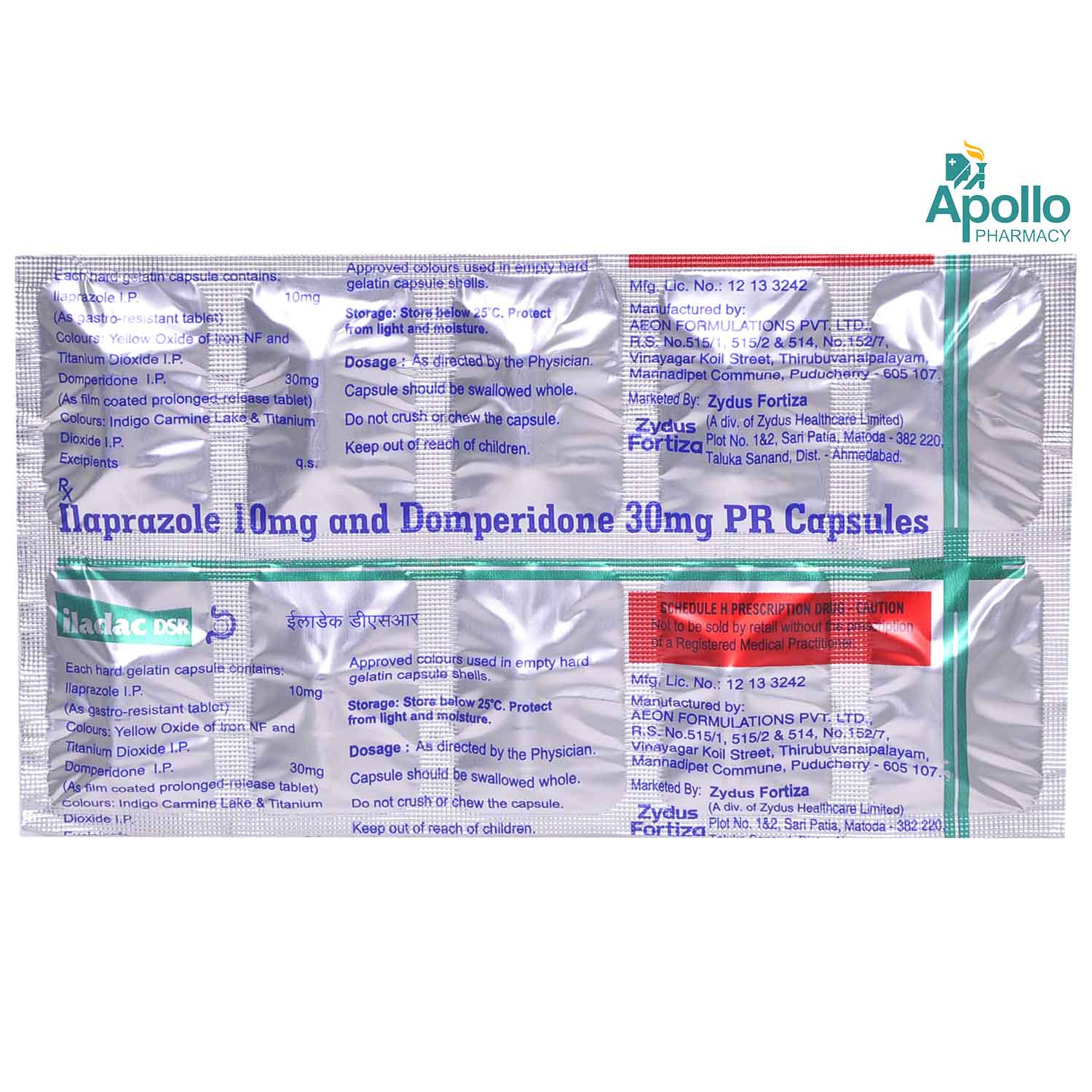 Iladac DSR Capsule 10's, Pack of 10 CAPSULES Iladac DSR Capsule 10's, Pack of 10 CAPSULES