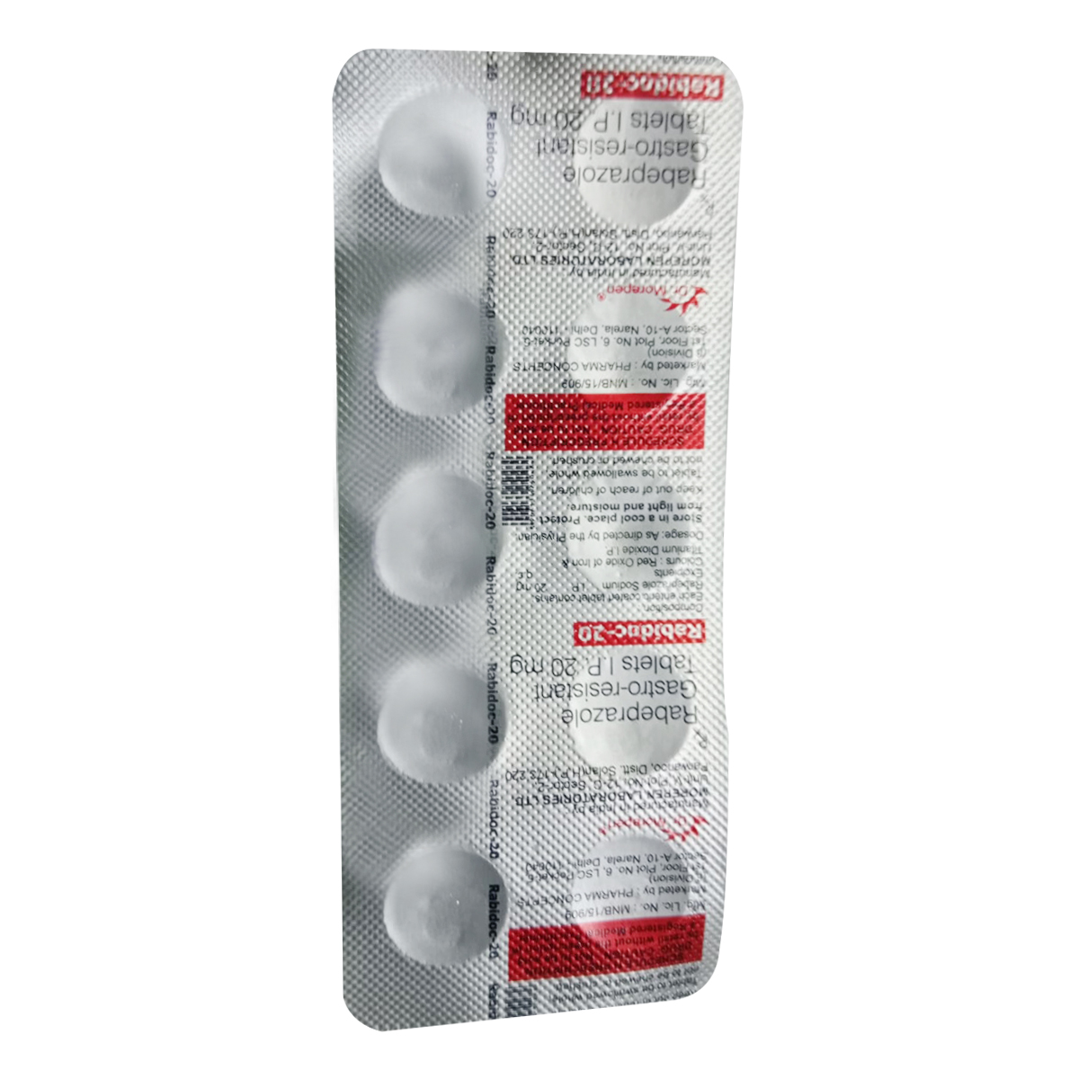 Rabidoc 20 mg Tablet 10's, Pack of 10 TabletS Rabidoc 20 mg Tablet 10's, Pack of 10 TabletS