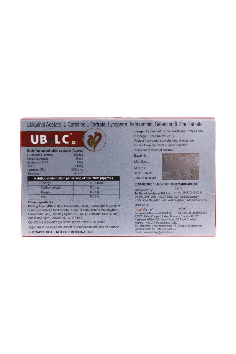 UB 10 LC Softgel Capsule 10's, Pack of 10 UB 10 LC Softgel Capsule 10's, Pack of 10