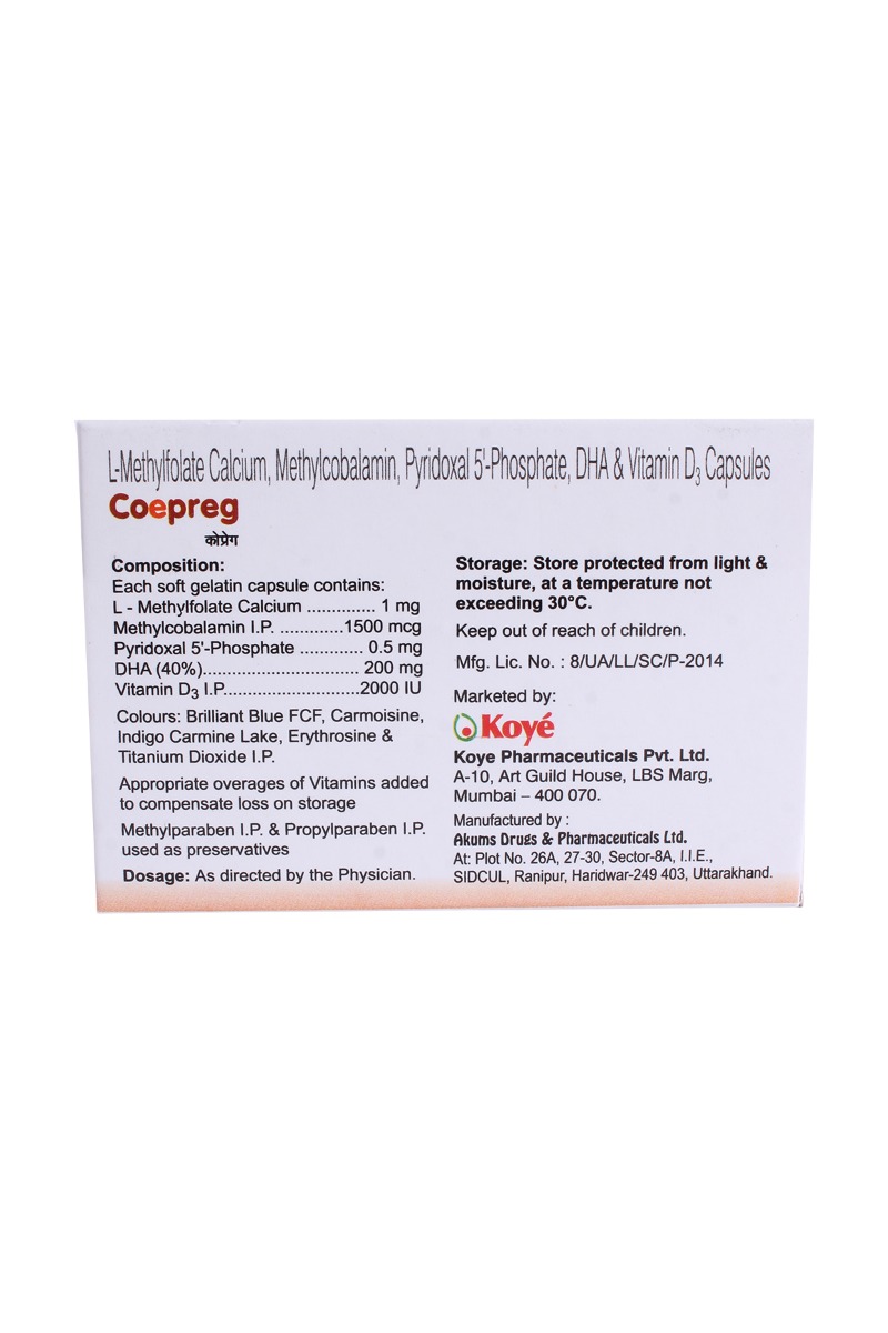 Coepreg Capsule 10'S, Pack of 10 CAPSULES Coepreg Capsule 10'S, Pack of 10 CAPSULES