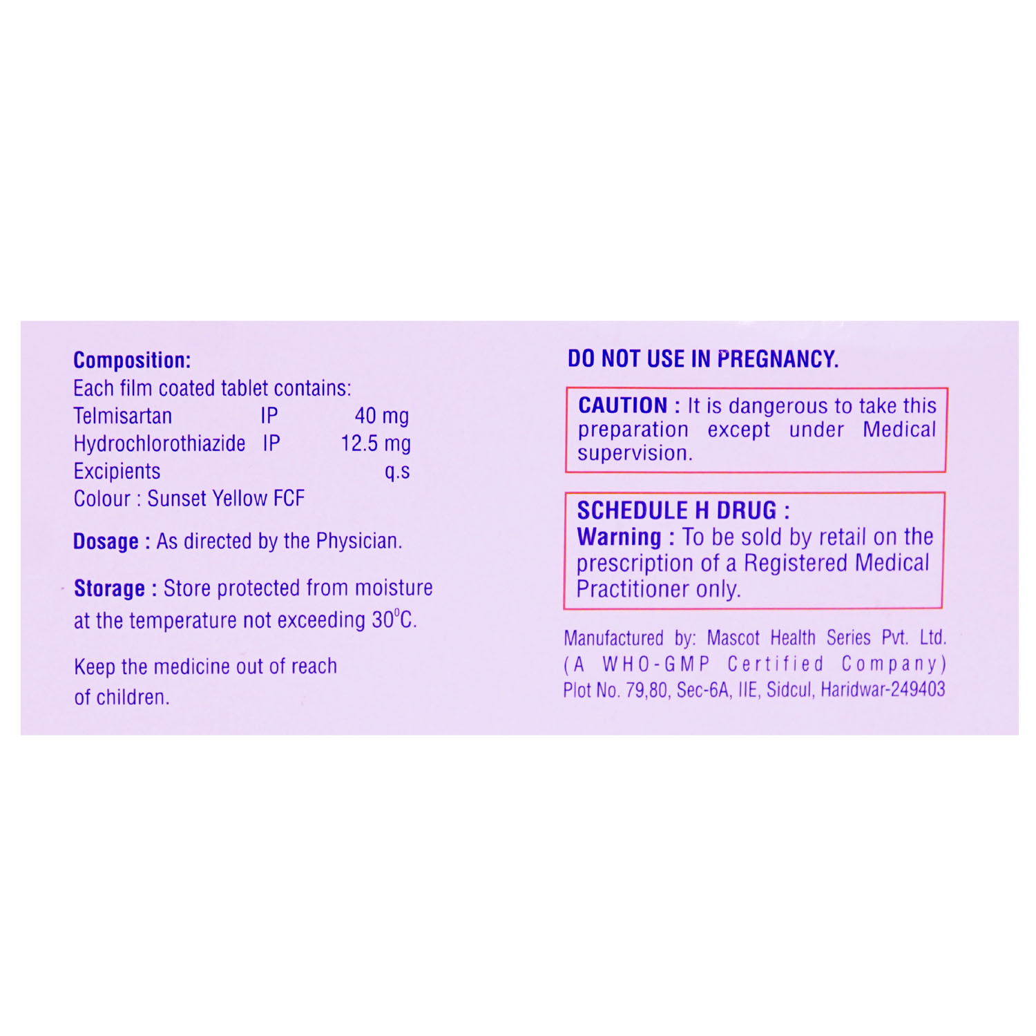 Inditel H-40 Tablet 10's, Pack of 10 Inditel H-40 Tablet 10's, Pack of 10