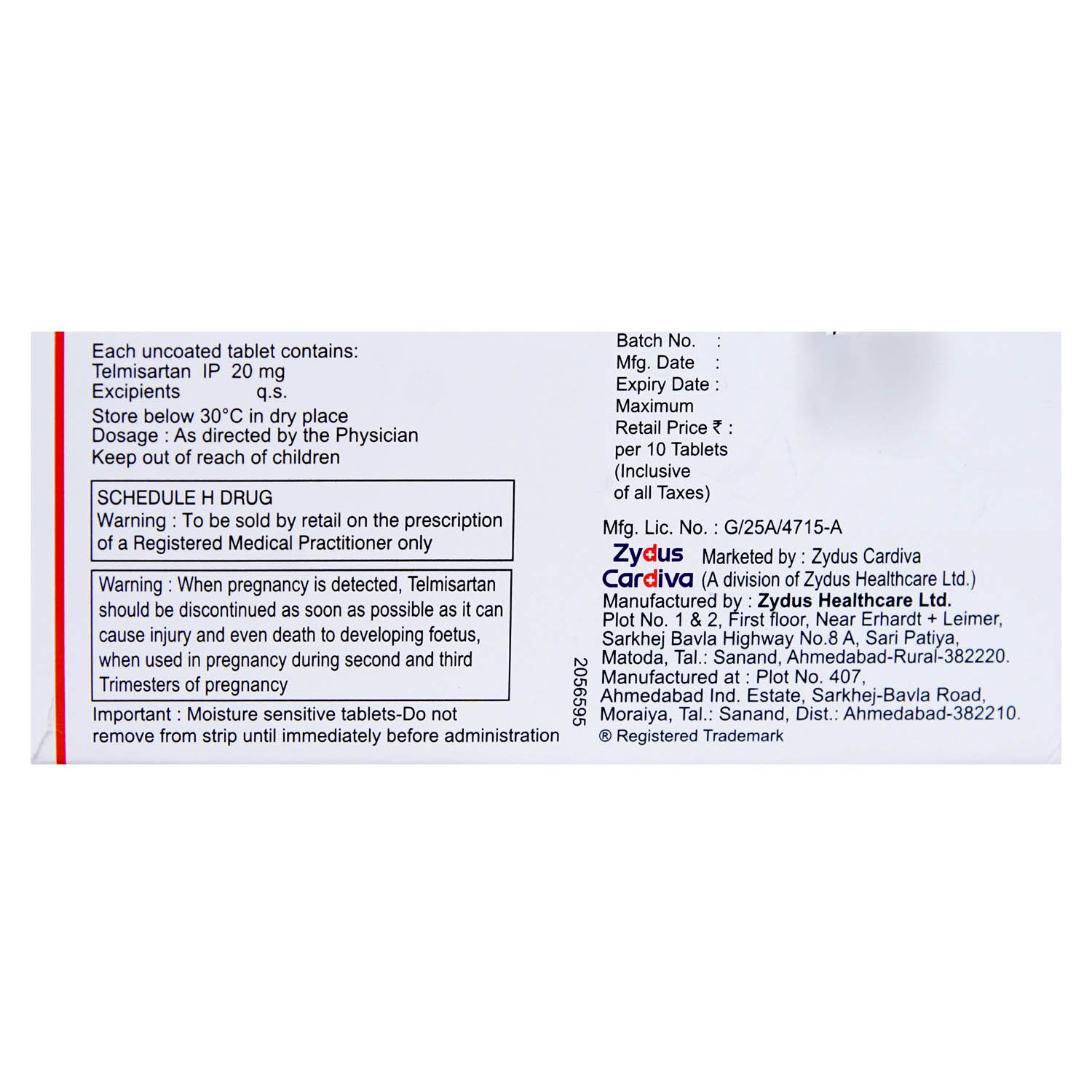 Inditel 20 Tablet 10's, Pack of 10 TABLETS Inditel 20 Tablet 10's, Pack of 10 TABLETS