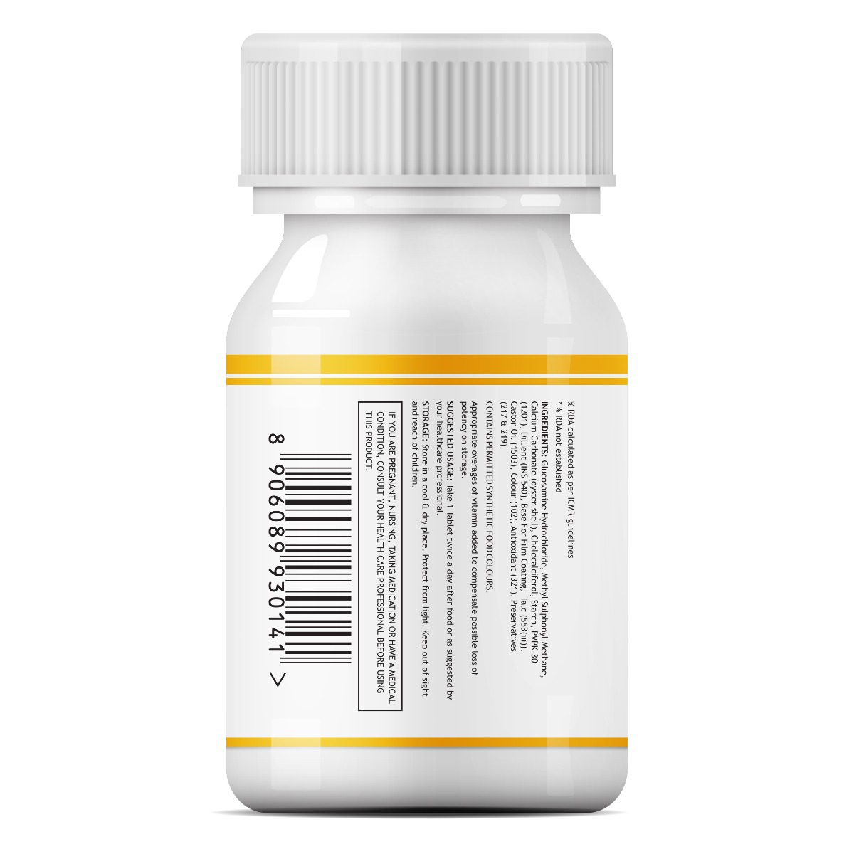 Inlife Glucosamine MSM Calcium Vitamin D3, 60 Tablets Price, Uses, Side