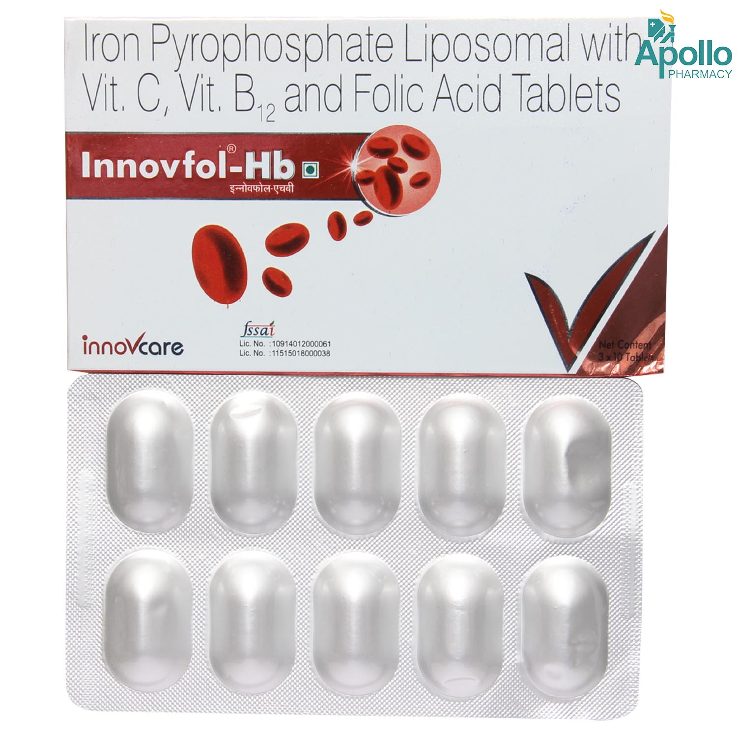 Buy Innovfol-Hb Tablet 10's Online