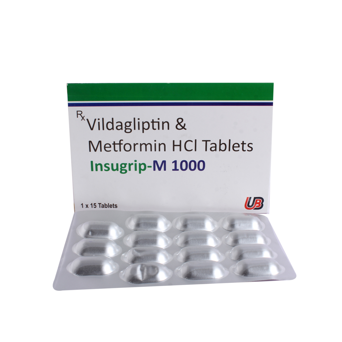 Insugrip M 1000 Tablet 15's, Pack of 15 TABLETS Insugrip M 1000 Tablet 15's, Pack of 15 TABLETS