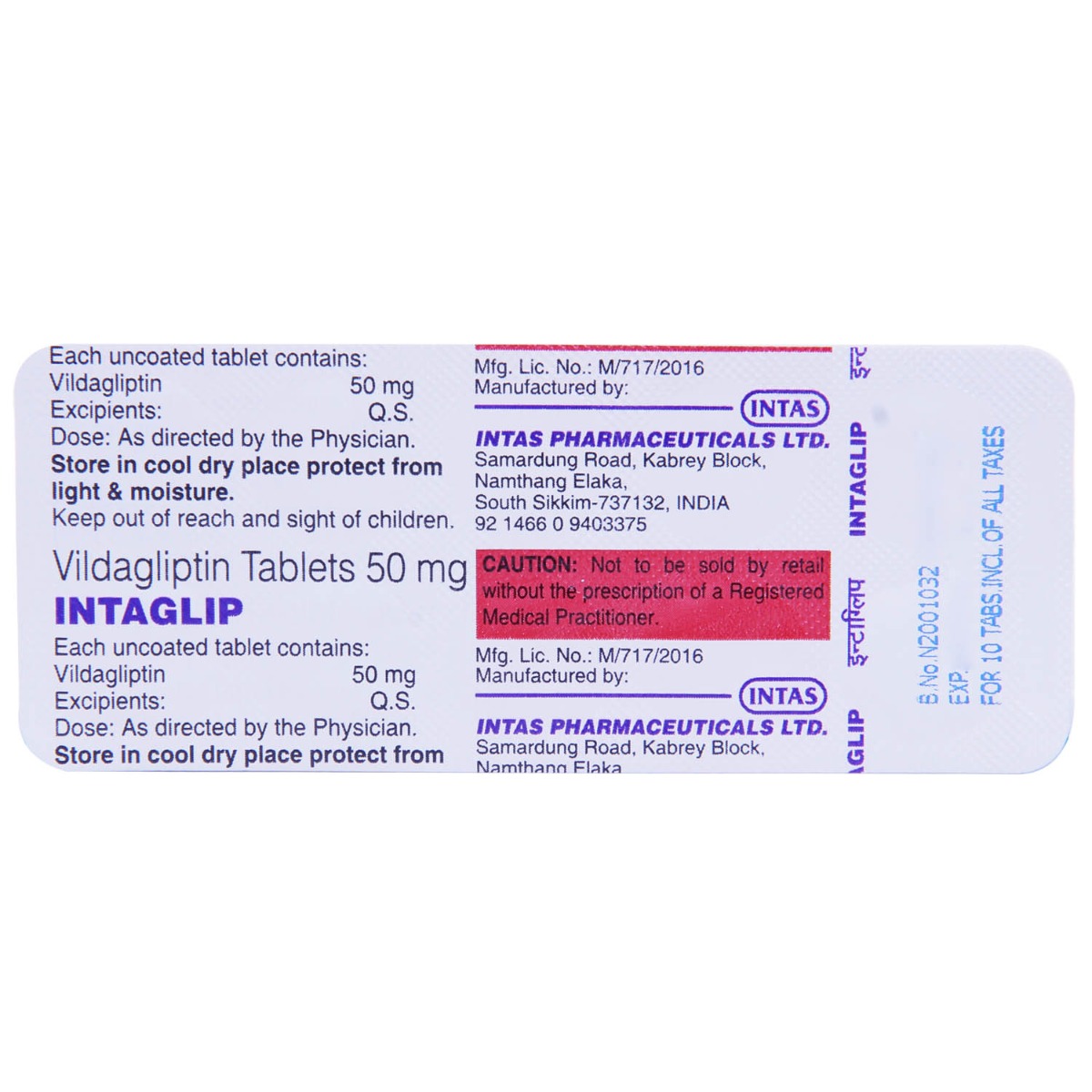 Intaglip Tablet 10's, Pack of 10 TABLETS Intaglip Tablet 10's, Pack of 10 TABLETS