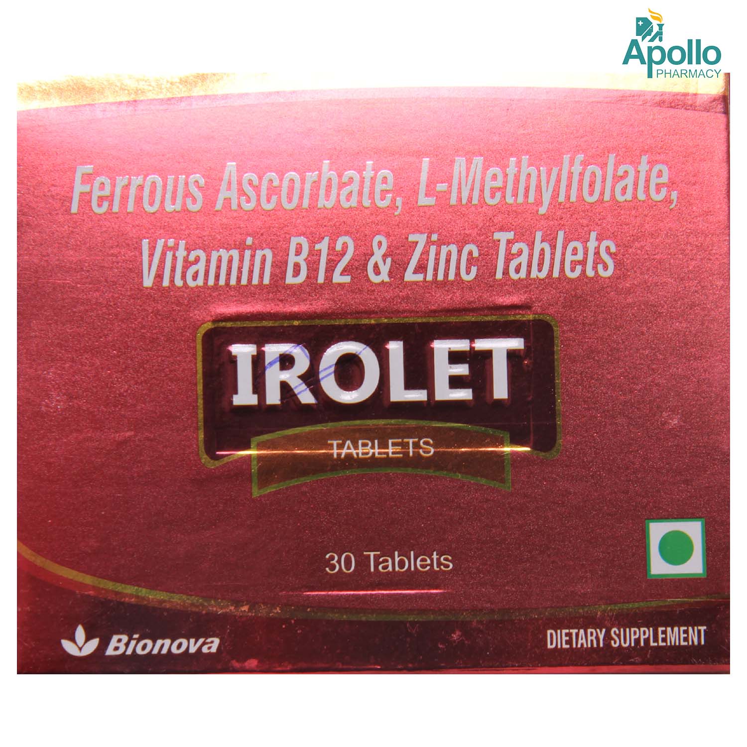 Buy Irolet Tabltes 30's Online