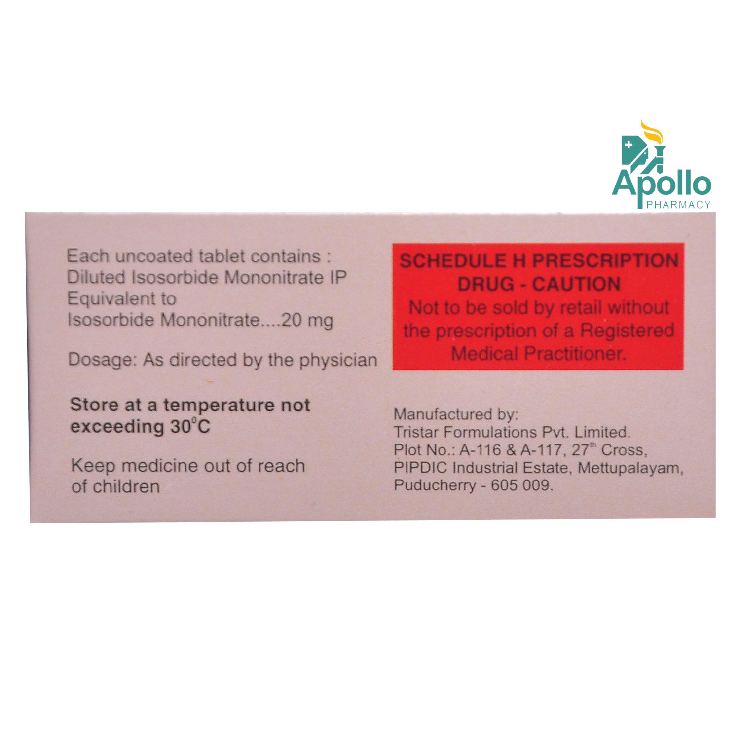 Isonorm 20 Tablet 10's, Pack of 10 TabletS Isonorm 20 Tablet 10's, Pack of 10 TabletS