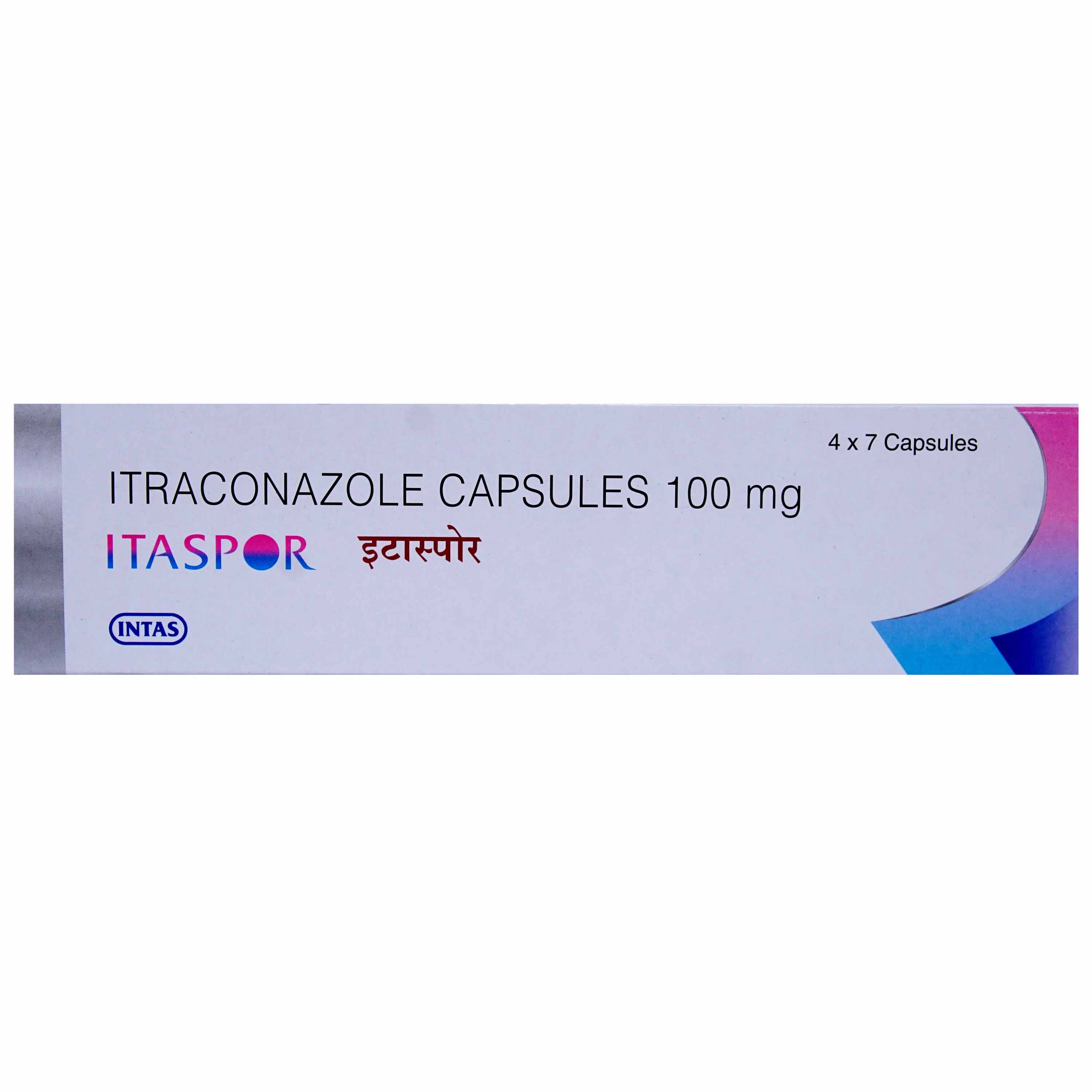 Itaspor 100 mg Capsule 8's, Pack of 8 CAPSULES Itaspor 100 mg Capsule 8's, Pack of 8 CAPSULES