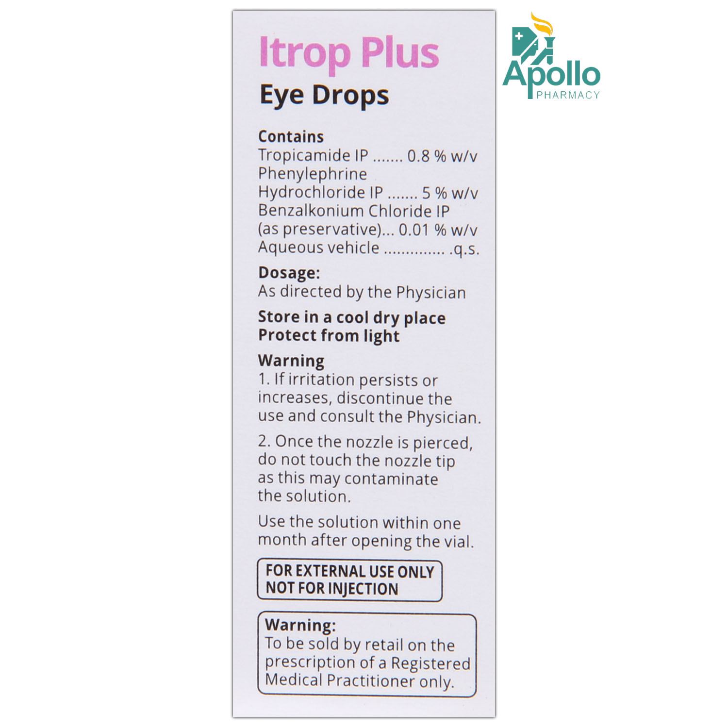Itrop Plus Eye Drops 5 ml, Pack of 1 Itrop Plus Eye Drops 5 ml, Pack of 1