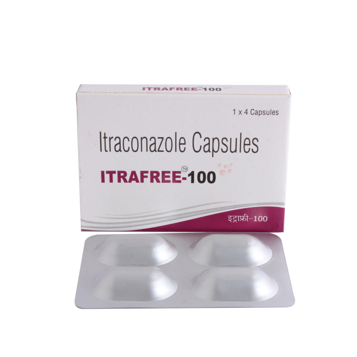 Itrafree-100 Capsule 4's, Pack of 4 CapsuleS Itrafree-100 Capsule 4's, Pack of 4 CapsuleS