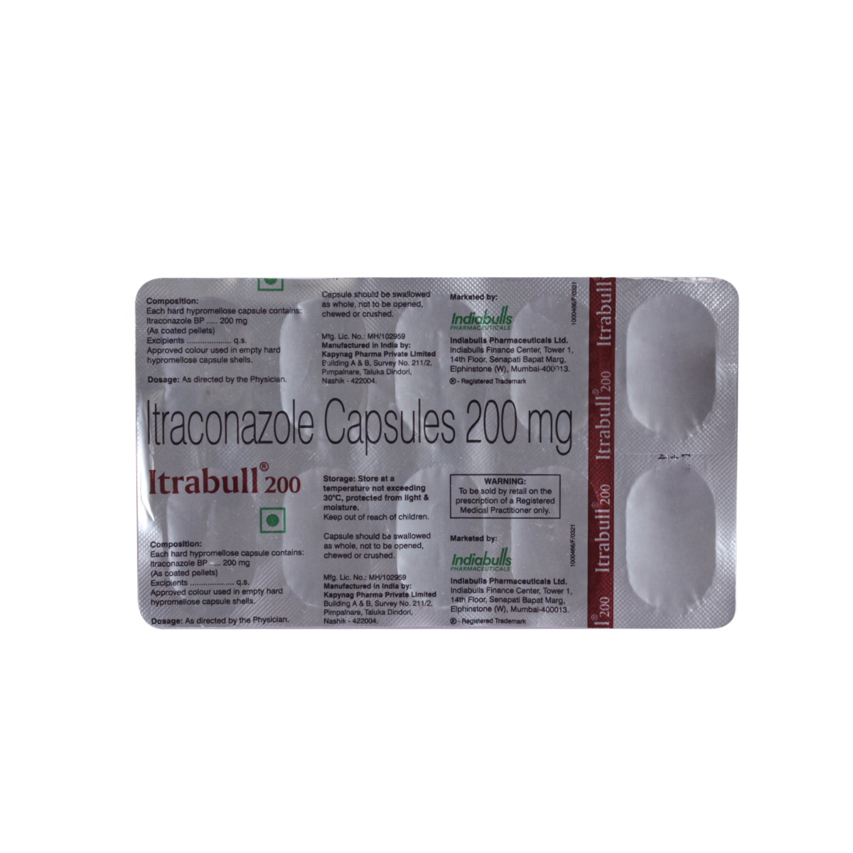 Itrabull 200mg Capsule 10's, Pack of 10 CAPSULES Itrabull 200mg Capsule 10's, Pack of 10 CAPSULES