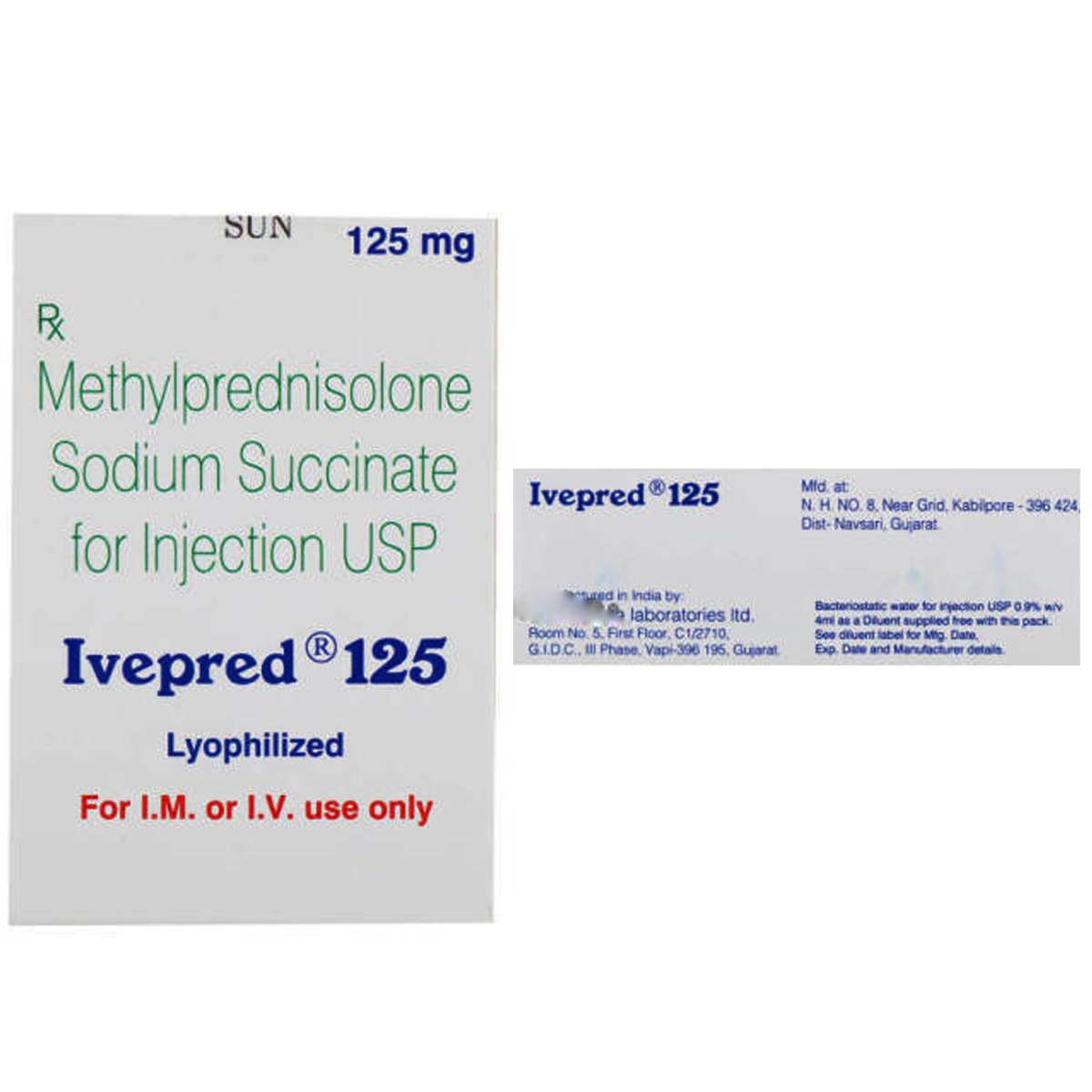 Ivepred 125 Injection 1's, Pack of 1 INJECTION Ivepred 125 Injection 1's, Pack of 1 INJECTION
