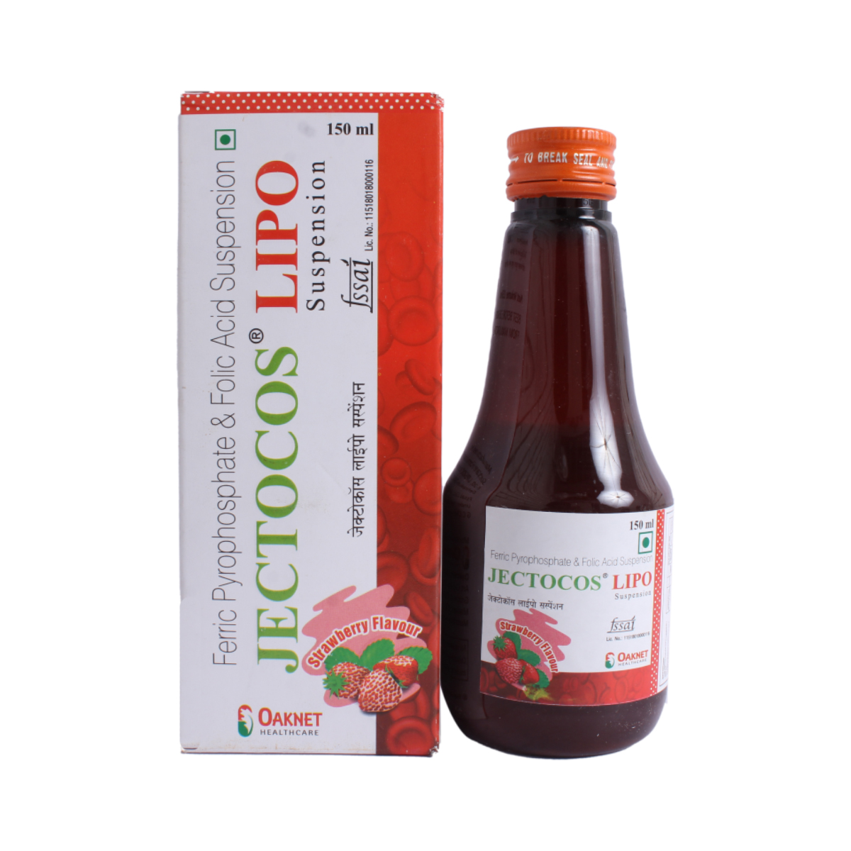 Buy Jectocos Lipo Strawberry Suspension 150 ml Online
