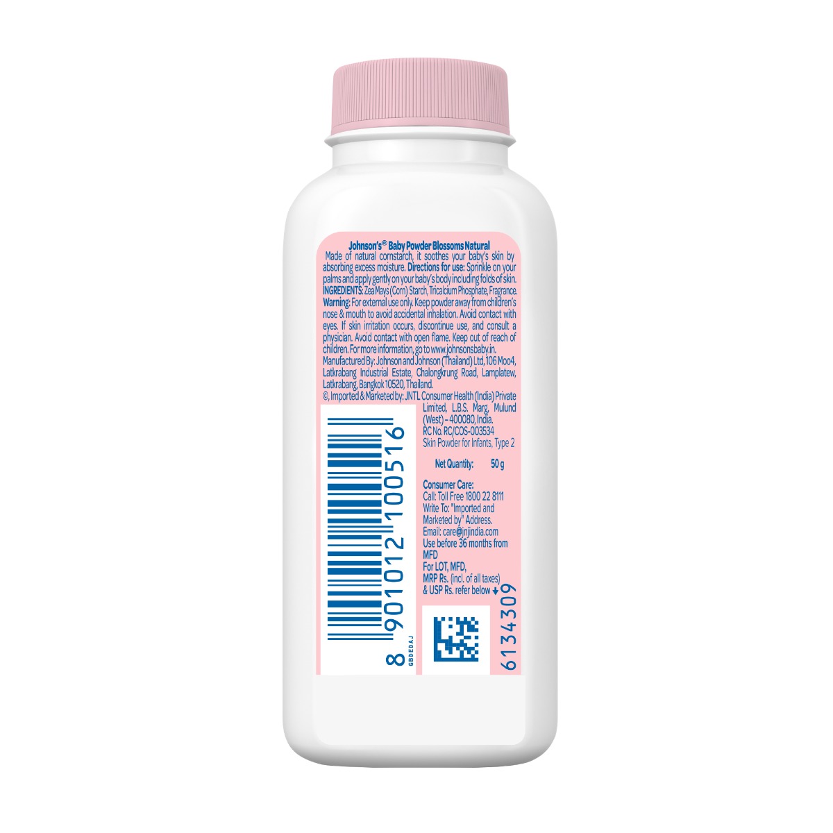 Johnson's Baby Blossoms Natural Plant Based Powder, 50 gm, Pack of 1 Johnson's Baby Blossoms Natural Plant Based Powder, 50 gm, Pack of 1