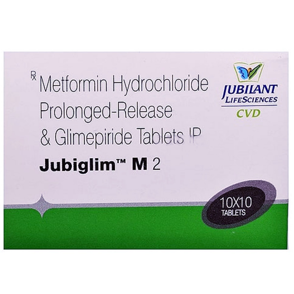 Jubiglim M 2 Tablet 10's, Pack of 10 TABLETS Jubiglim M 2 Tablet 10's, Pack of 10 TABLETS