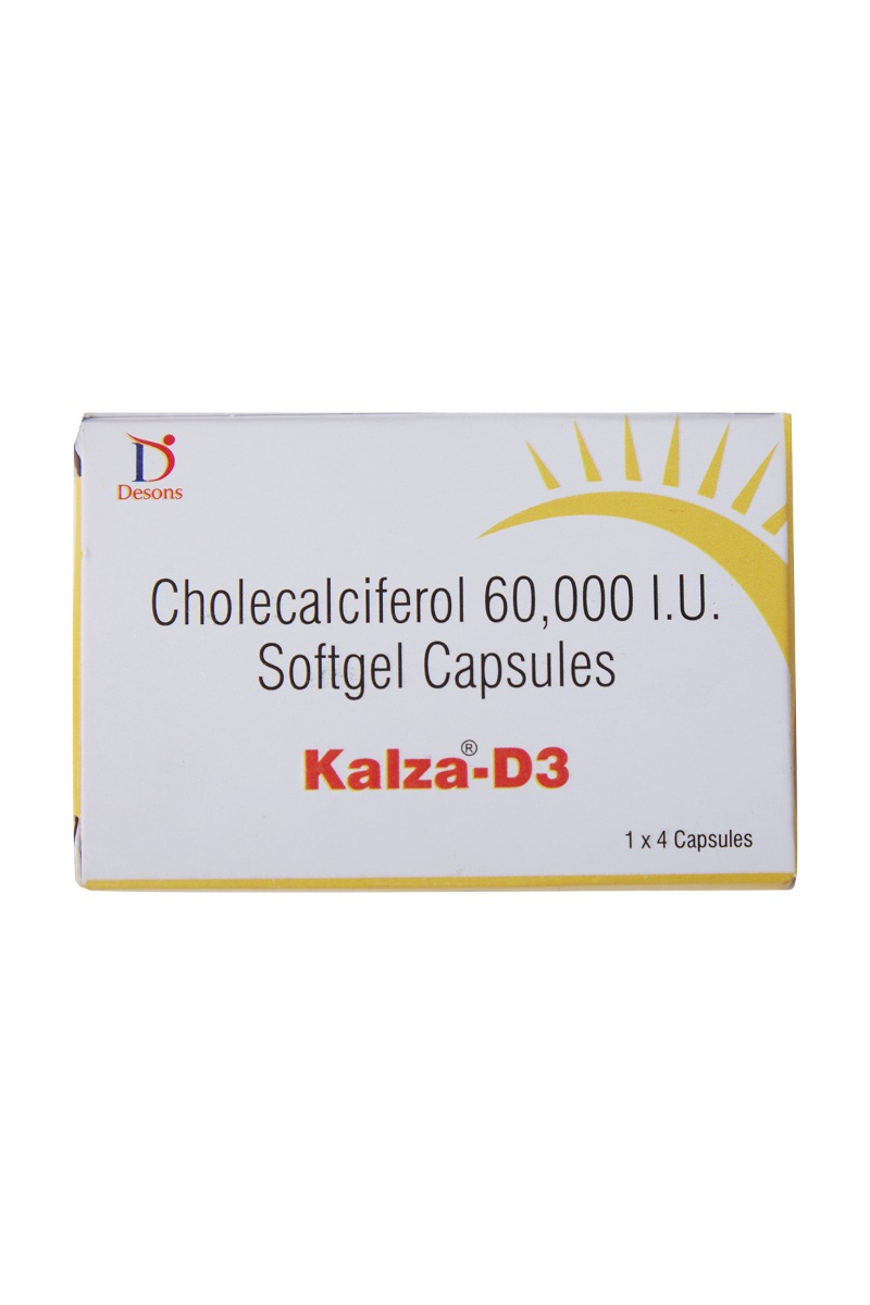 Kalza-D3 Capsule 4's, Pack of 4 Kalza-D3 Capsule 4's, Pack of 4