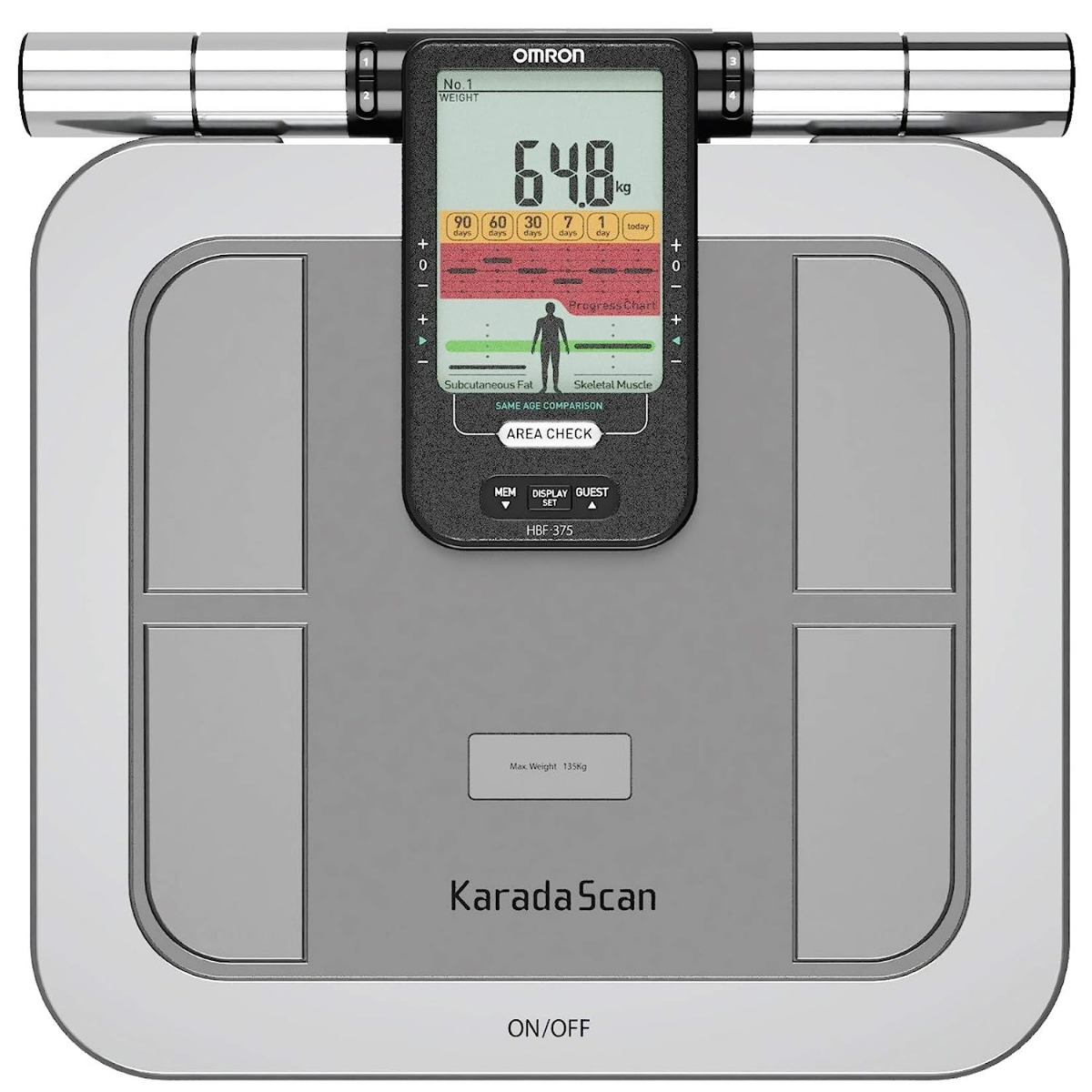 Omron Karada Scan Body Composition Monitor HBF-375, 1 Count, Pack of 1 Omron Karada Scan Body Composition Monitor HBF-375, 1 Count, Pack of 1