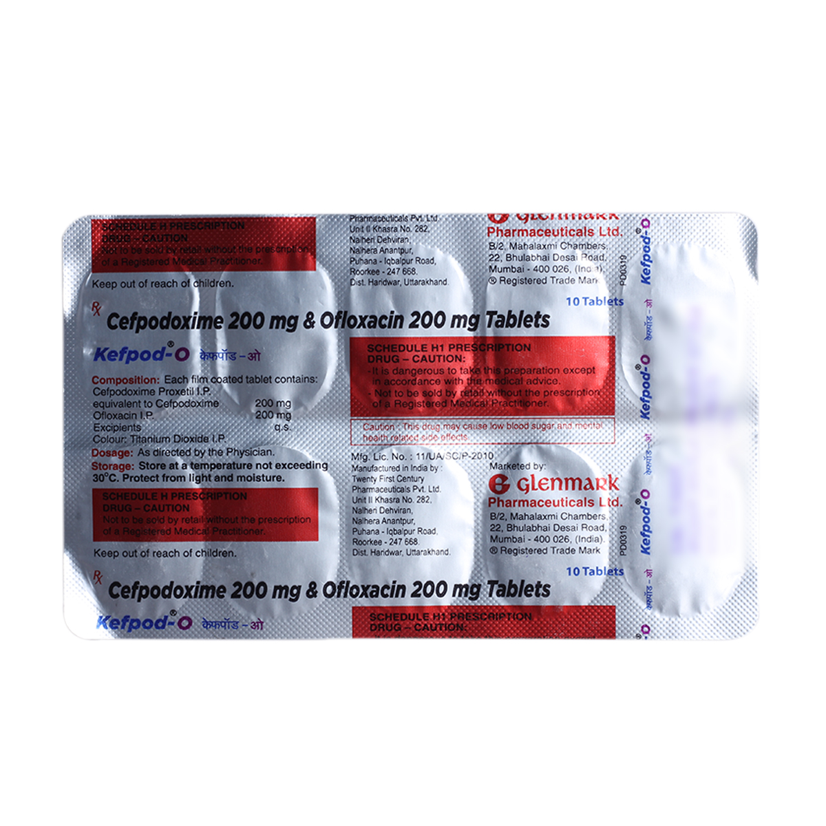 Kefpod O Tablet 10's, Pack of 10 TABLETS Kefpod O Tablet 10's, Pack of 10 TABLETS