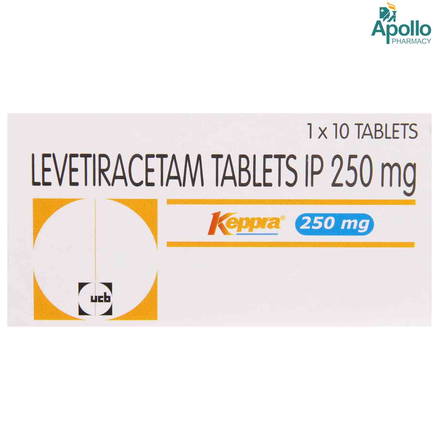 Keppra 250 mg Tablet 10's, Pack of 10 TABLETS Keppra 250 mg Tablet 10's, Pack of 10 TABLETS