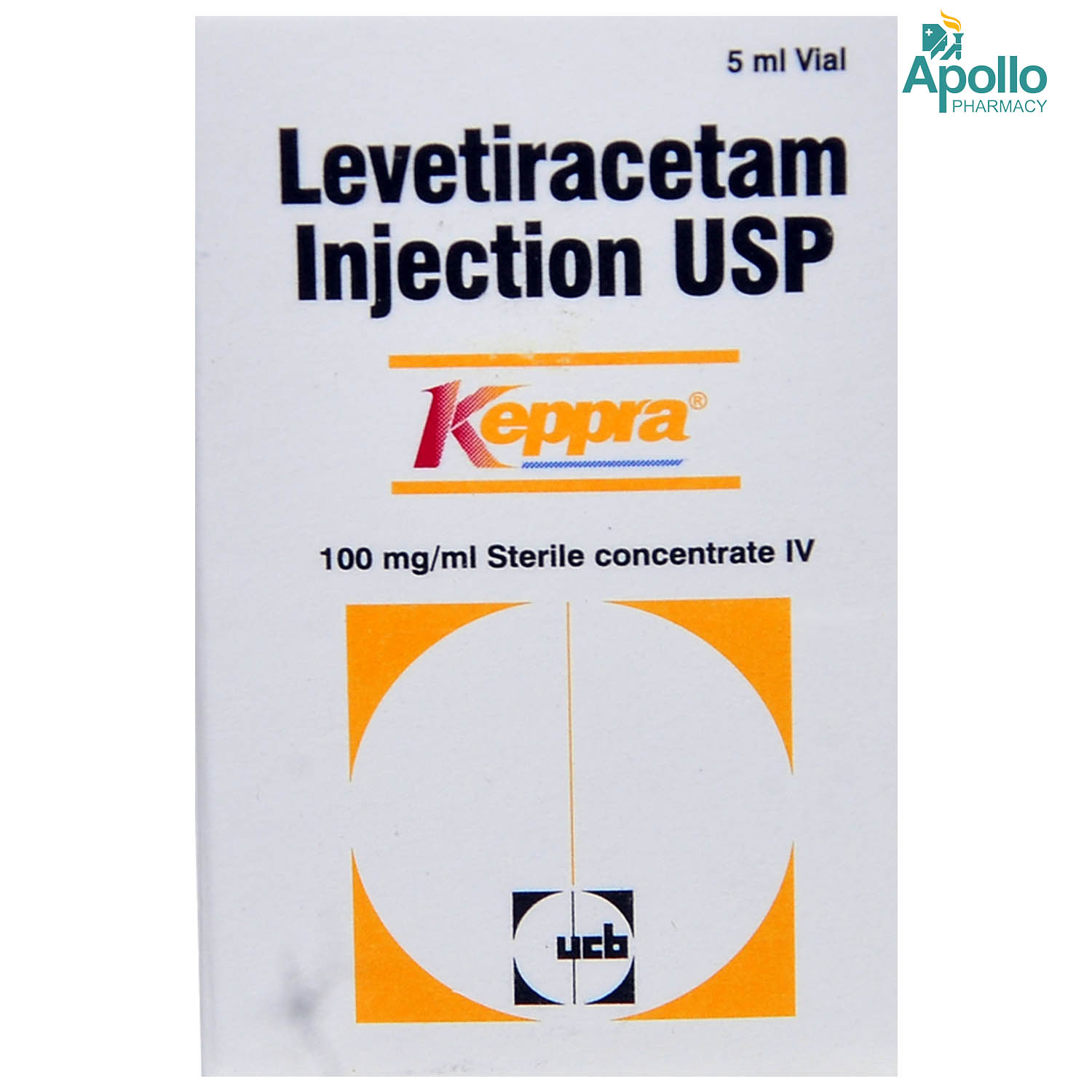 KEPPRA 500MG INJECTION 5ML, Pack of 1 Injection KEPPRA 500MG INJECTION 5ML, Pack of 1 Injection