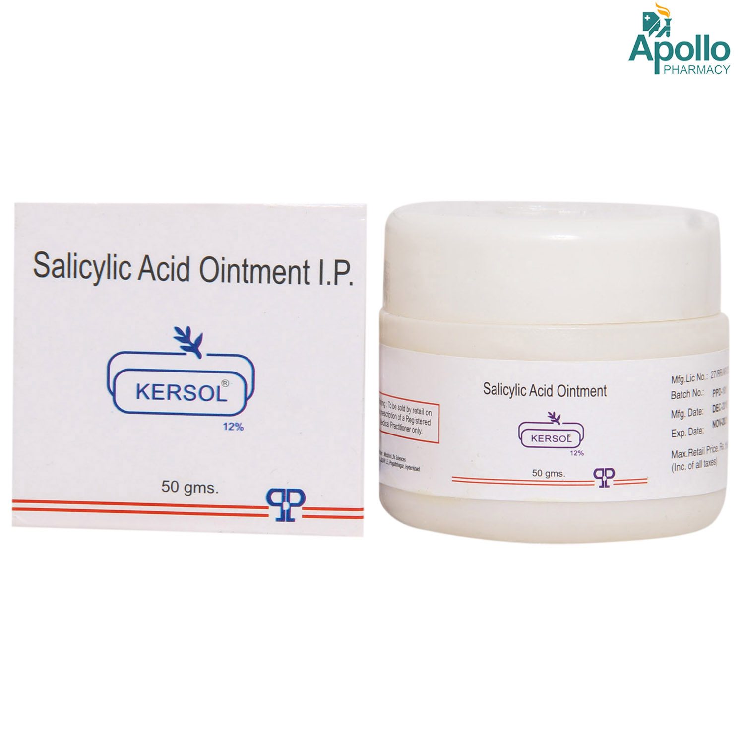 Kersol 12% Ointment 50 gm, Pack of 1 OINTMENT Kersol 12% Ointment 50 gm, Pack of 1 OINTMENT