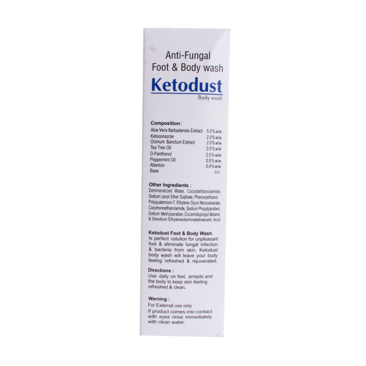 Ketodust Foot & Body Wash 100 ml, Pack of 1 Body Wash Ketodust Foot & Body Wash 100 ml, Pack of 1 Body Wash