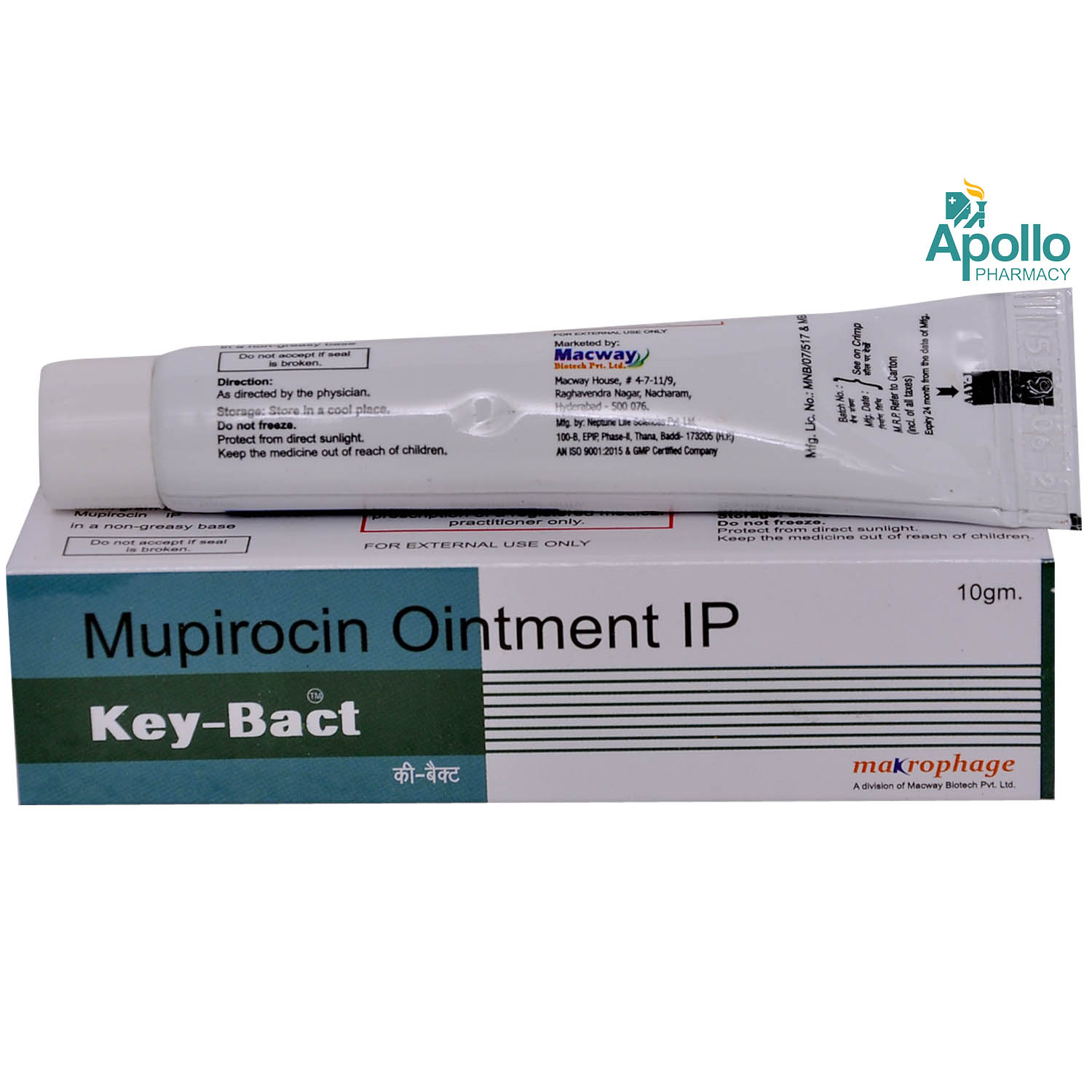 Key Bact Ointment 10 gm, Pack of 1 OINTMENT Key Bact Ointment 10 gm, Pack of 1 OINTMENT