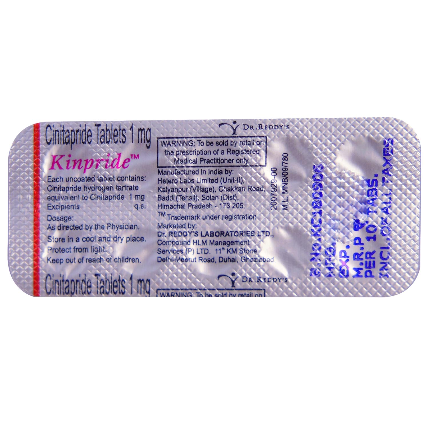 Kinpride Tablet 10's, Pack of 10 TABLETS Kinpride Tablet 10's, Pack of 10 TABLETS