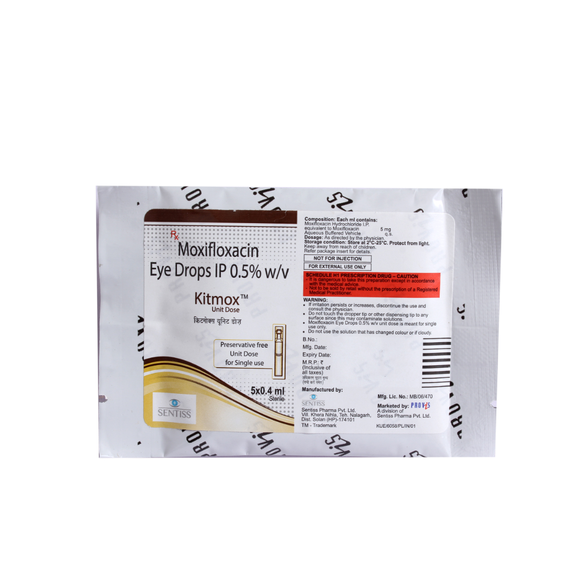 Kitmox Unims 0.5% Eye Drops 5 x 0.4 ml, Pack of 1 Eye Drops Kitmox Unims 0.5% Eye Drops 5 x 0.4 ml, Pack of 1 Eye Drops
