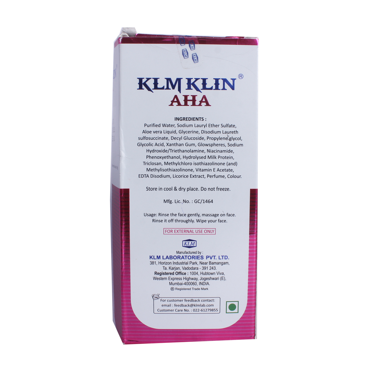 Klmklin AHA Foaming Gel 100 ml, Pack of 1 Klmklin AHA Foaming Gel 100 ml, Pack of 1