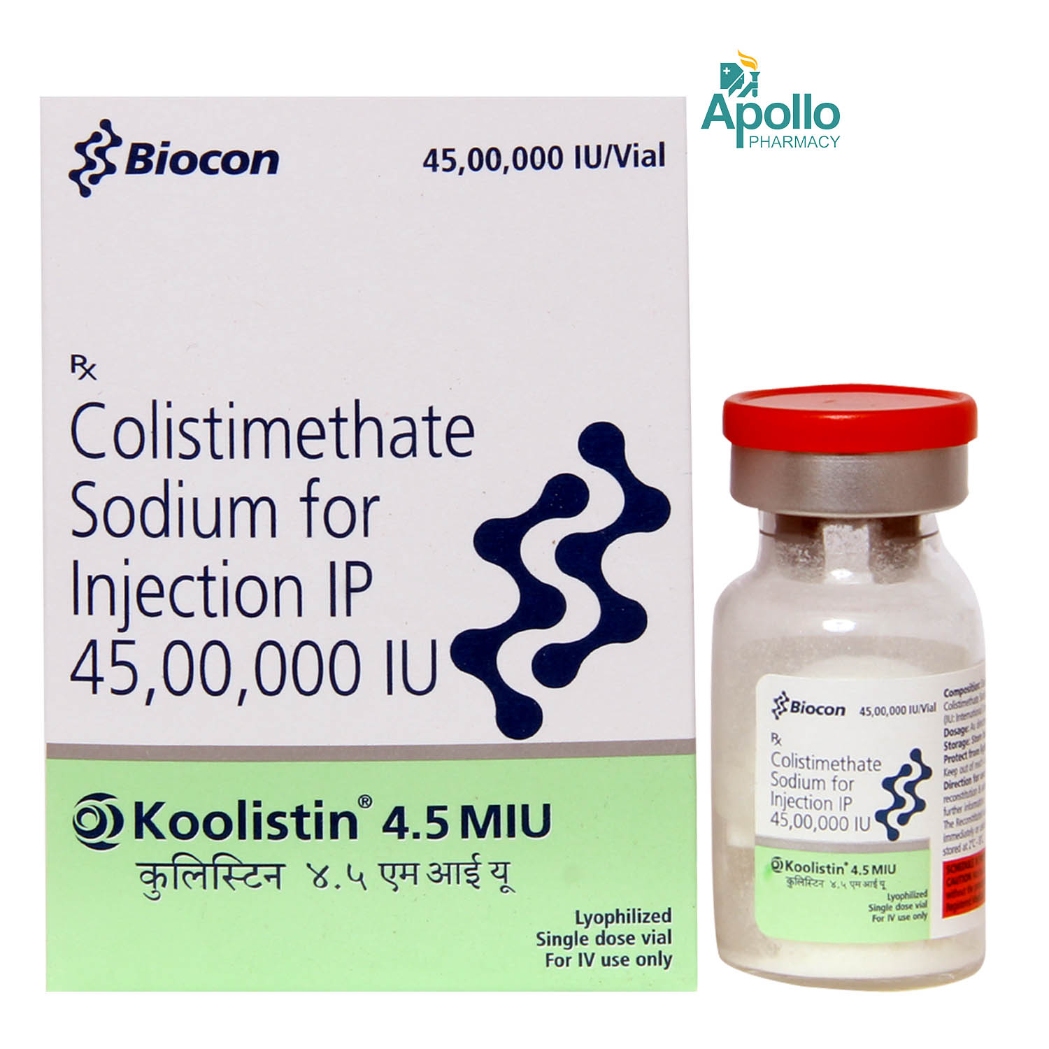 Koolistin 4.5miu Injection, Pack of 1 Injection Koolistin 4.5miu Injection, Pack of 1 Injection
