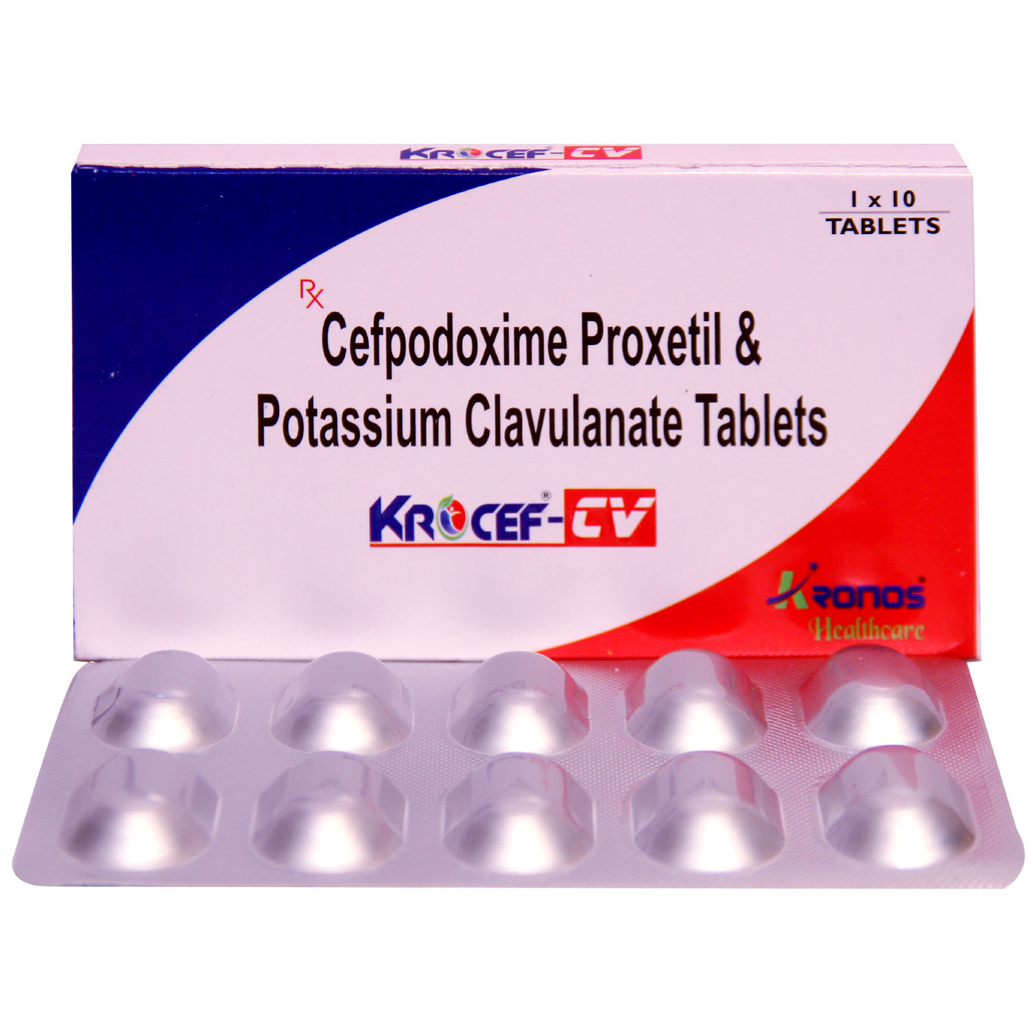 Krocef CV Tablet 10's, Pack of 10 TABLETS Krocef CV Tablet 10's, Pack of 10 TABLETS