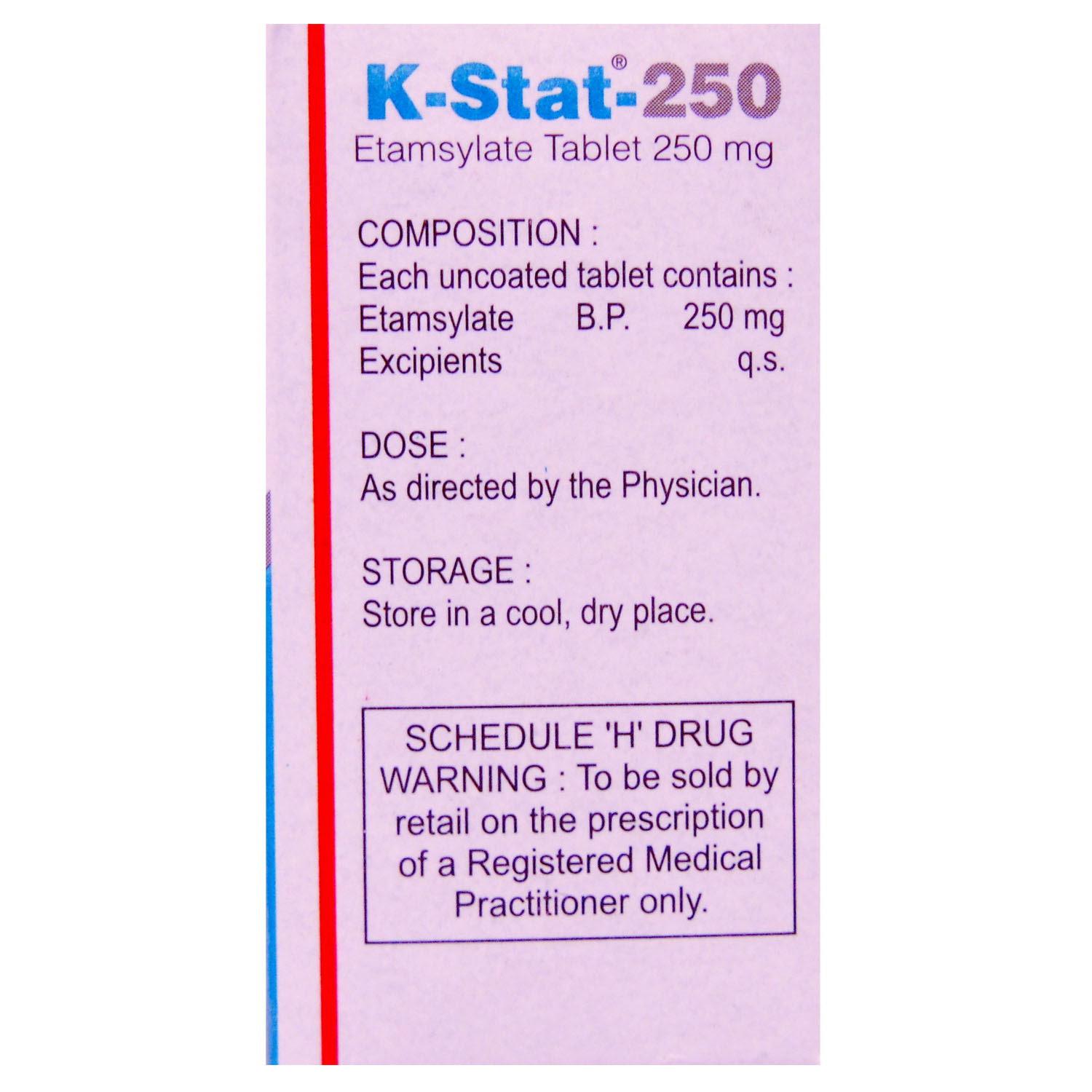 K-Stat 250 Tablet 10's, Pack of 10 TabletS K-Stat 250 Tablet 10's, Pack of 10 TabletS