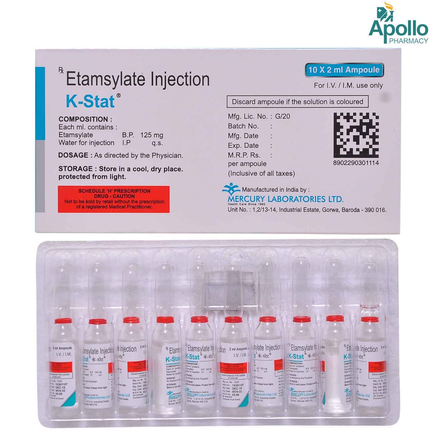 K-Stat Injection 2 ml, Pack of 1 Injection K-Stat Injection 2 ml, Pack of 1 Injection