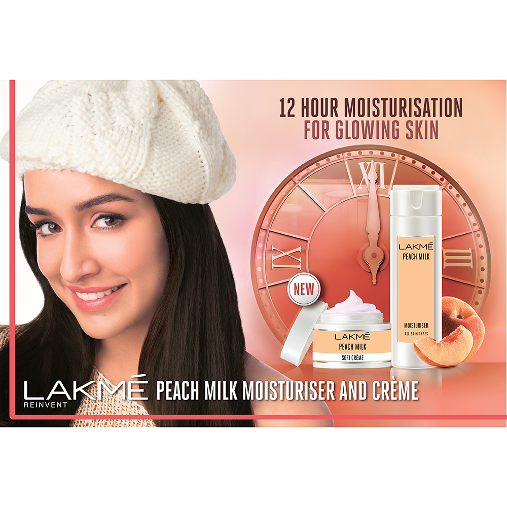 Lakme Peach Milk Moisturizer Body Lotion 60 ml | Peach Milk Extract, Vitamin C & E | Moisturises Skin For 24Hrs | Lightweight | Non Sticky | All Season Crème | For All Skin Type, Pack of 1 Lakme Peach Milk Moisturizer Body Lotion 60 ml | Peach Milk Extract, Vitamin C & E | Moisturises Skin For 24Hrs | Lightweight | Non Sticky | All Season Crème | For All Skin Type, Pack of 1