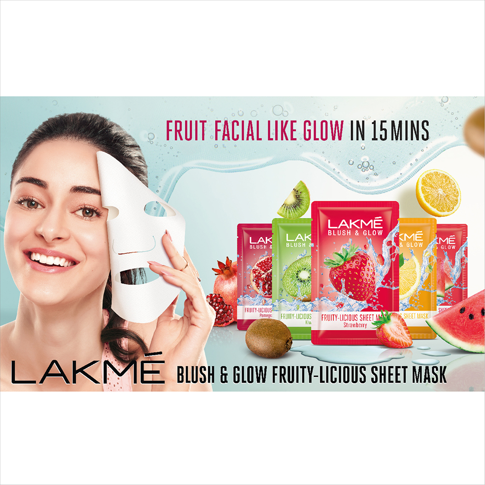 Lakme Blush & Glow Pomegranate Sheet Mask 25 ml | Fruit Facial Glow In 15 Mins, Pack of 1 Lakme Blush & Glow Pomegranate Sheet Mask 25 ml | Fruit Facial Glow In 15 Mins, Pack of 1