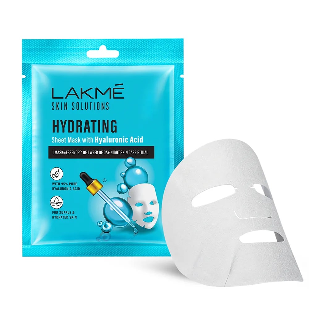 Lakme Skin Solutions Hydrating Sheet Mask with Hyaluronic Acid, 25 ml, Pack of 1 Lakme Skin Solutions Hydrating Sheet Mask with Hyaluronic Acid, 25 ml, Pack of 1
