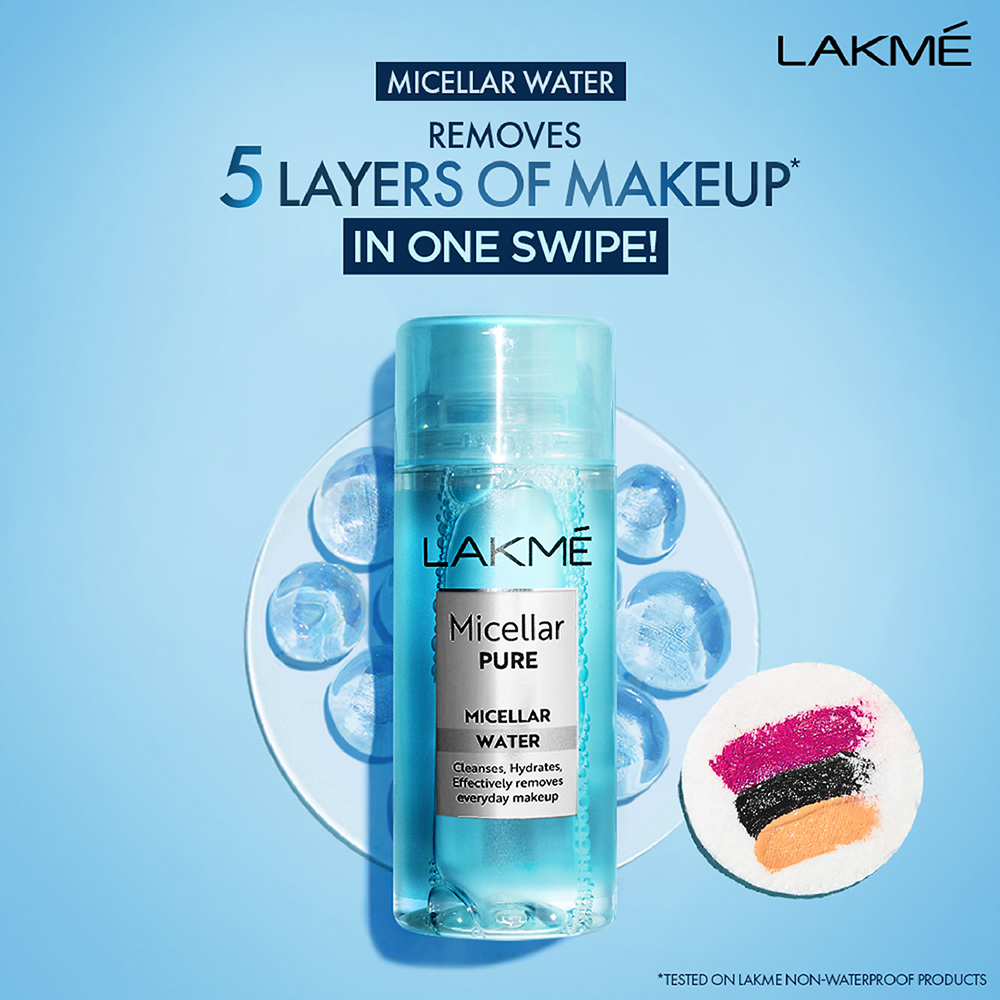 Lakme Micellar Pure Micellar Water, 100 ml, Pack of 1 Lakme Micellar Pure Micellar Water, 100 ml, Pack of 1