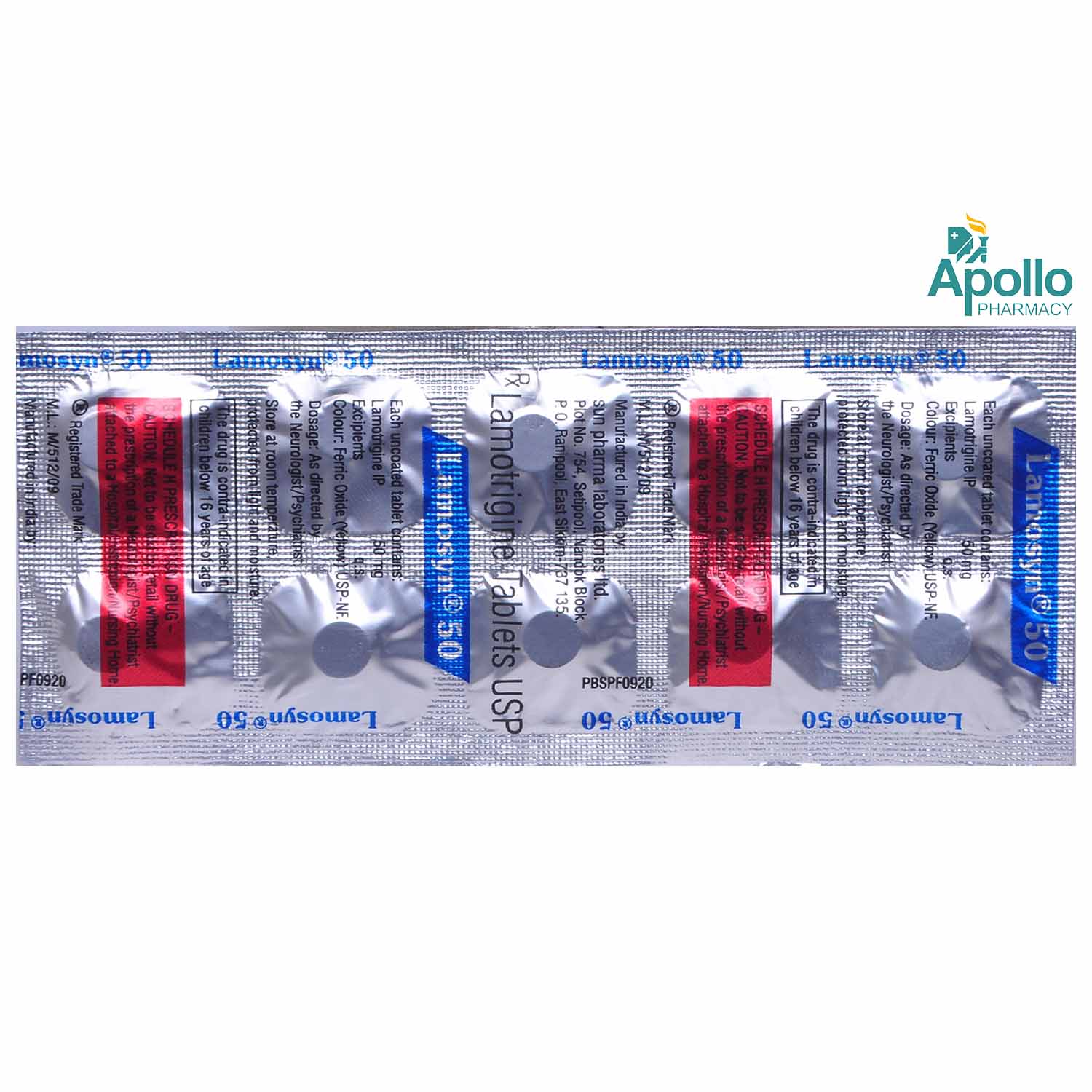 Lamosyn 50 mg Tablet 10's, Pack of 10 TABLETS Lamosyn 50 mg Tablet 10's, Pack of 10 TABLETS