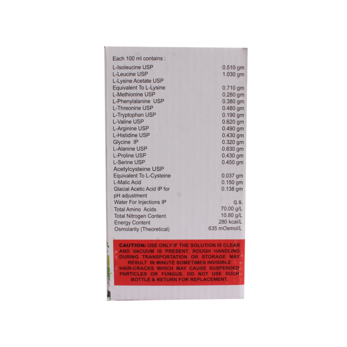 Lamino Nephro 7% Infusion 250 ml, Pack of 1 INFUSION Lamino Nephro 7% Infusion 250 ml, Pack of 1 INFUSION