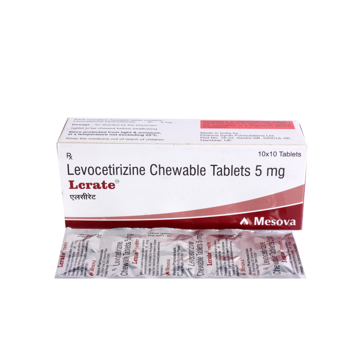 Lcrate 5 Chewable Tablet 10's Lcrate 5 Chewable Tablet 10's