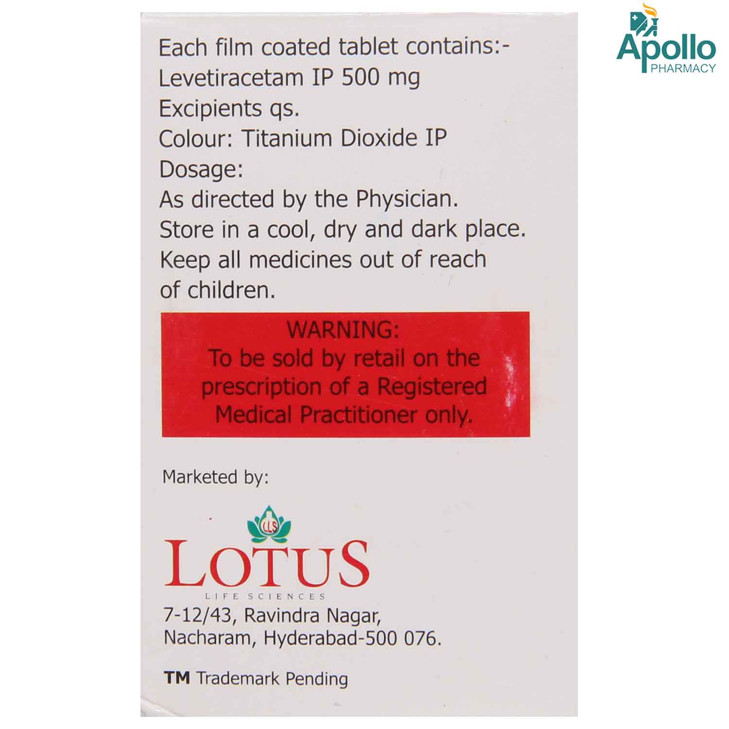 Lctam 500 Tablet 10's, Pack of 10 TABLETS Lctam 500 Tablet 10's, Pack of 10 TABLETS