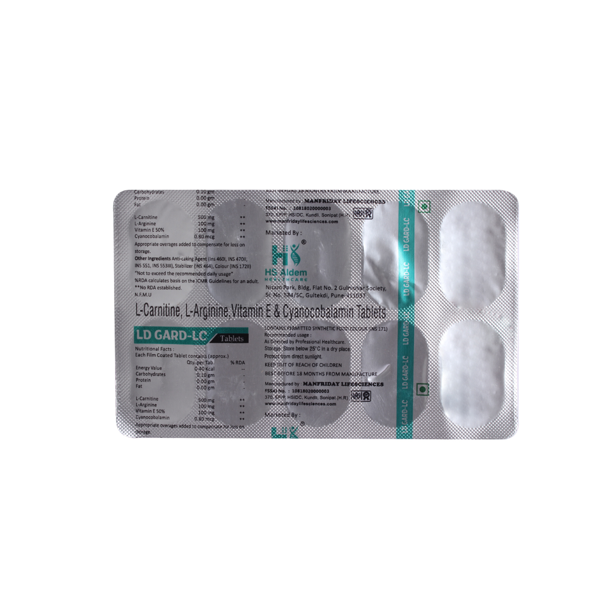 LD Gard-LC Tablet 10's, Pack of 10 TABLETS LD Gard-LC Tablet 10's, Pack of 10 TABLETS
