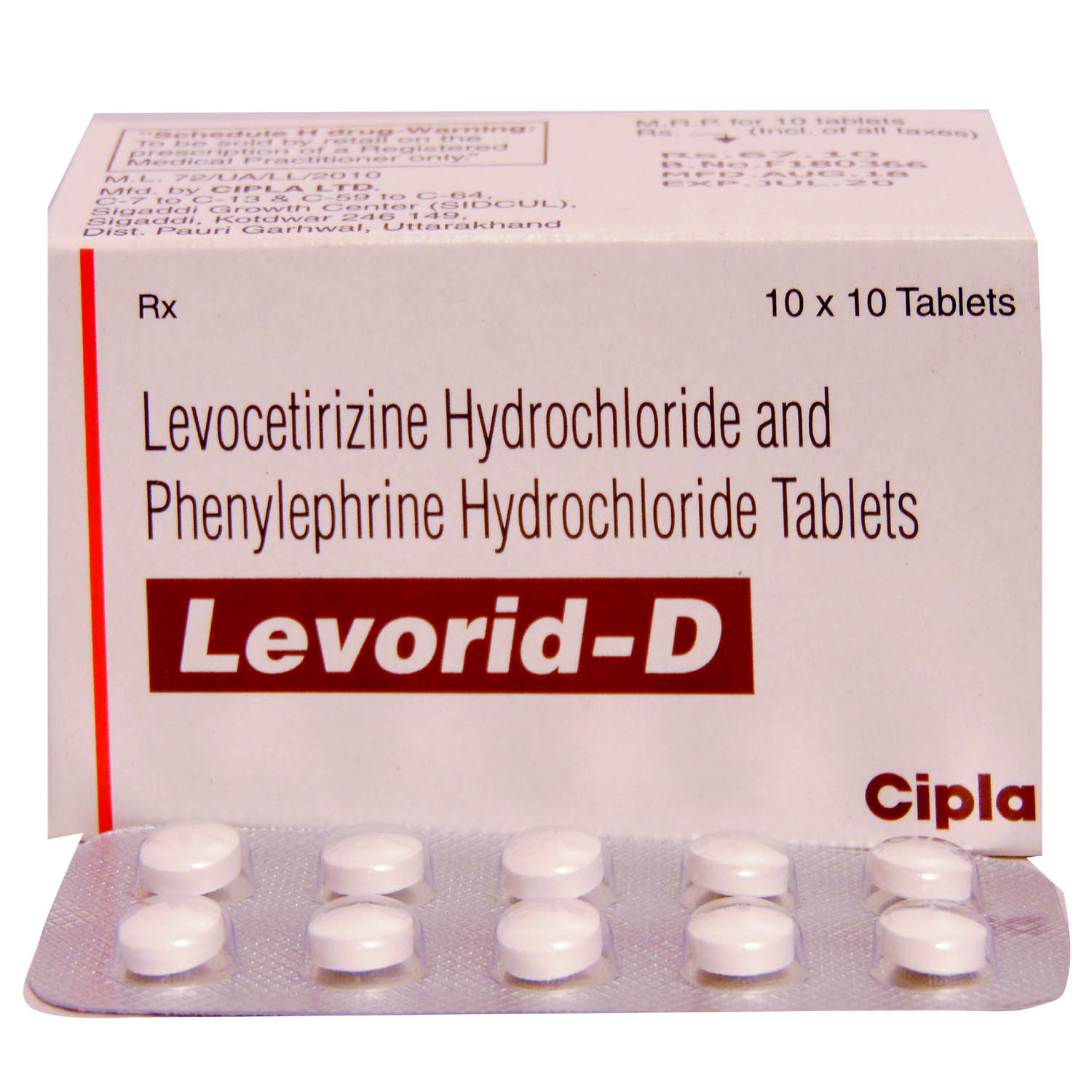 Levorid-D Tablet 10's, Pack of 10 TABLETS Levorid-D Tablet 10's, Pack of 10 TABLETS