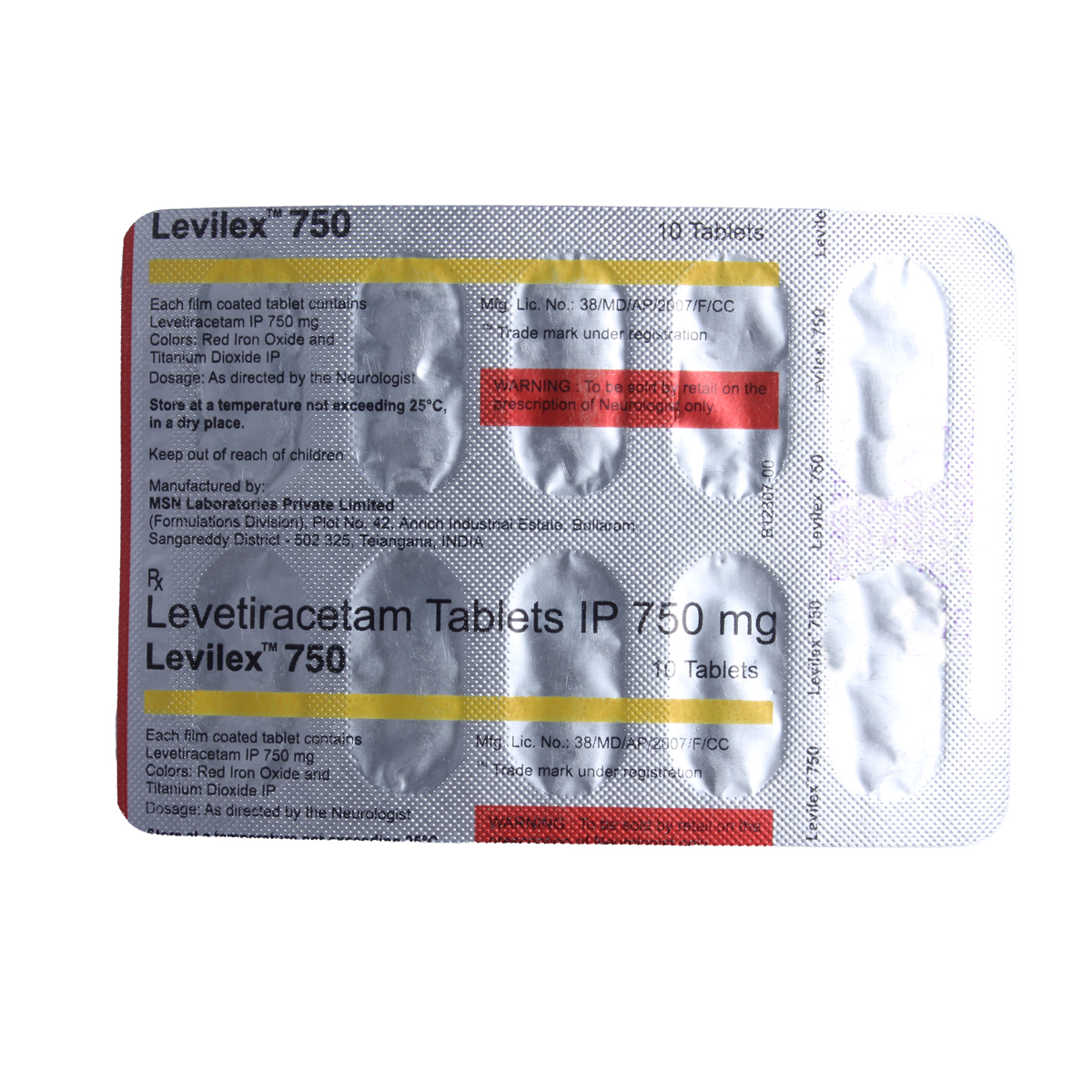 Levilex 750 Tablet 10's, Pack of 10 TabletS Levilex 750 Tablet 10's, Pack of 10 TabletS